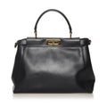 Fendi Medium Peekaboo Leather Satchel