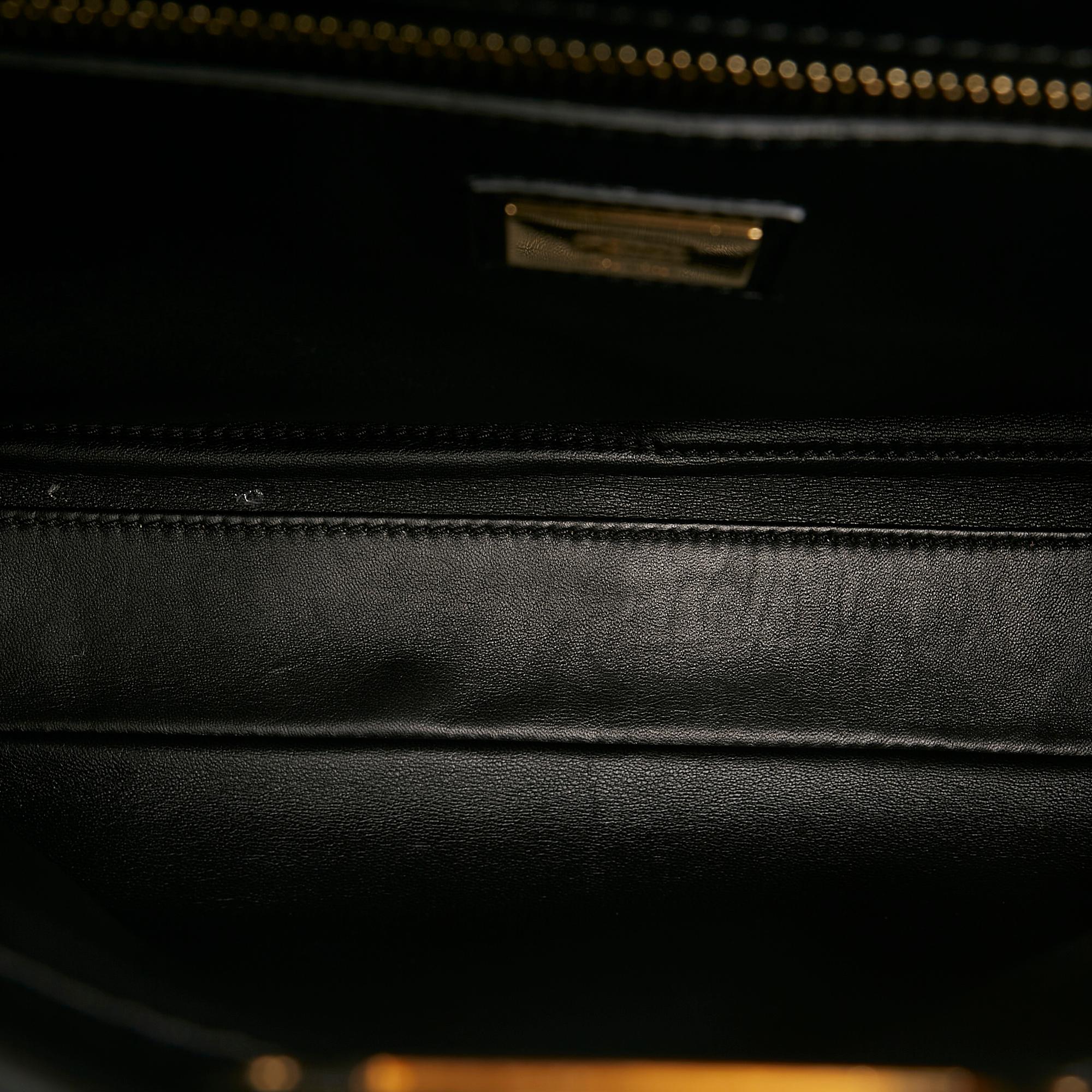 Fendi Medium Peekaboo Leather Satchel