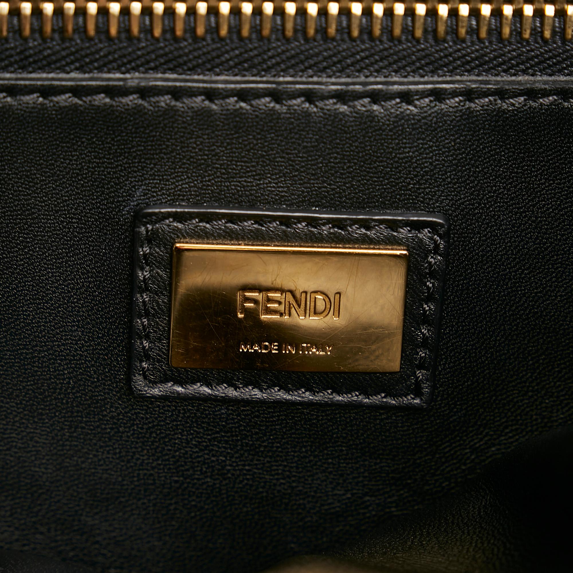 Fendi Medium Peekaboo Leather Satchel