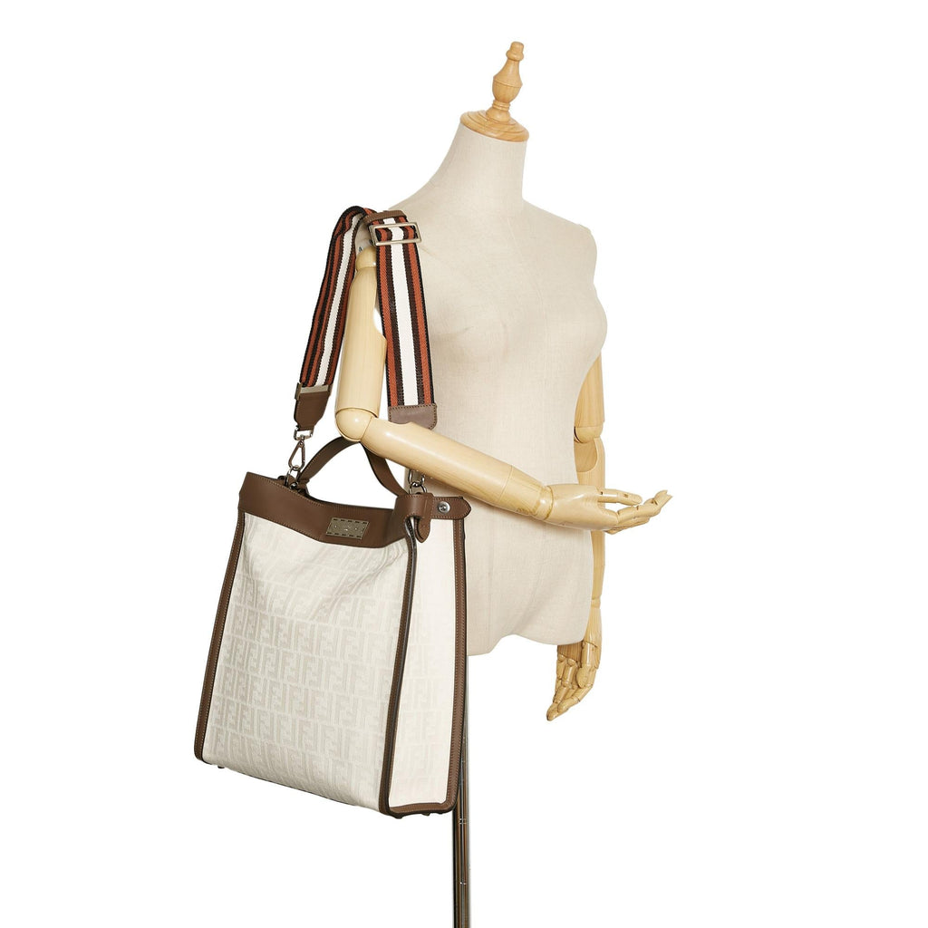 Fendi Medium Zucca Peekaboo X-Lite Satchel