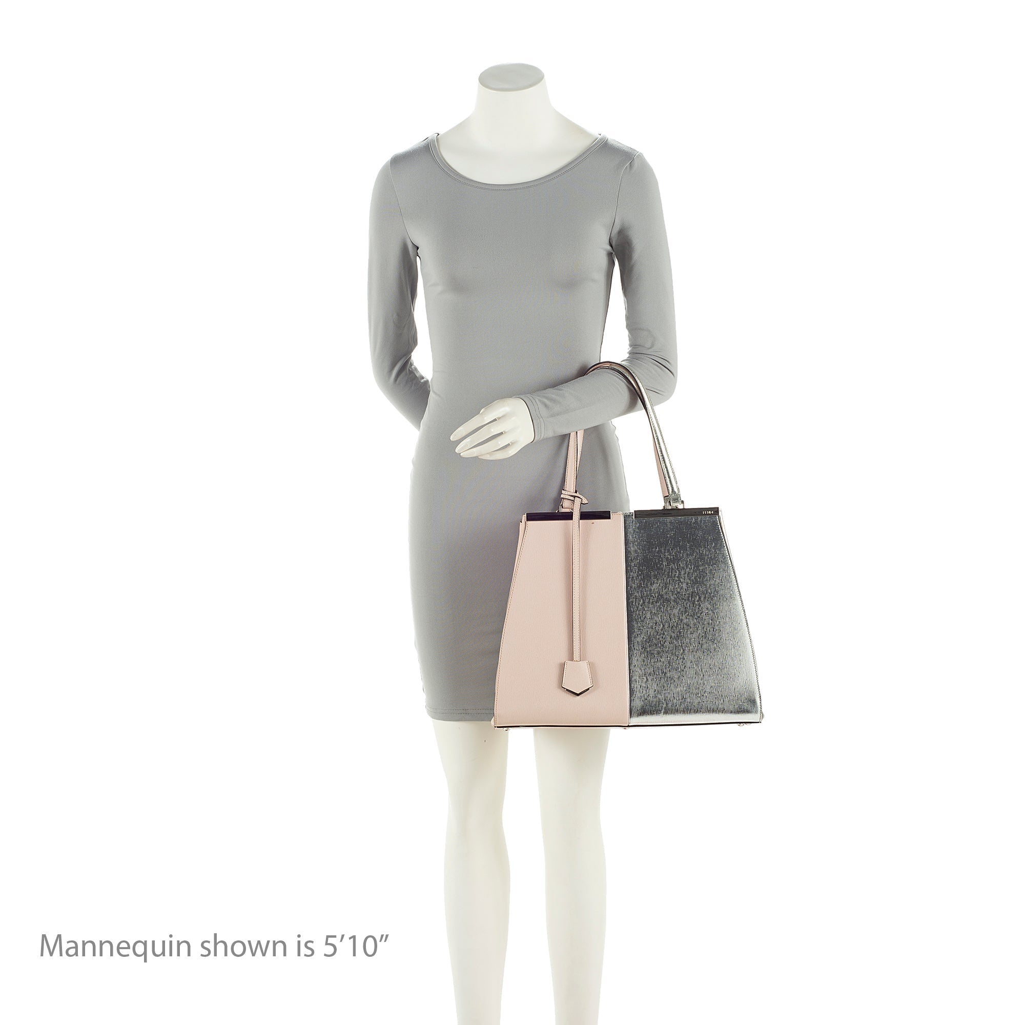 Fendi Metallic Calfskin Bi Color 3Jours Tote