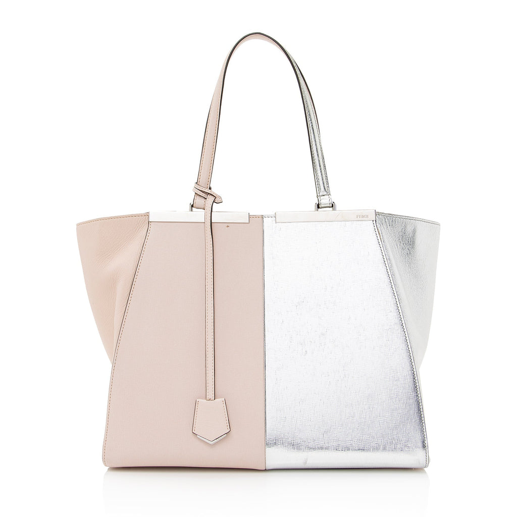 Fendi Metallic Calfskin Bi Color 3Jours Tote