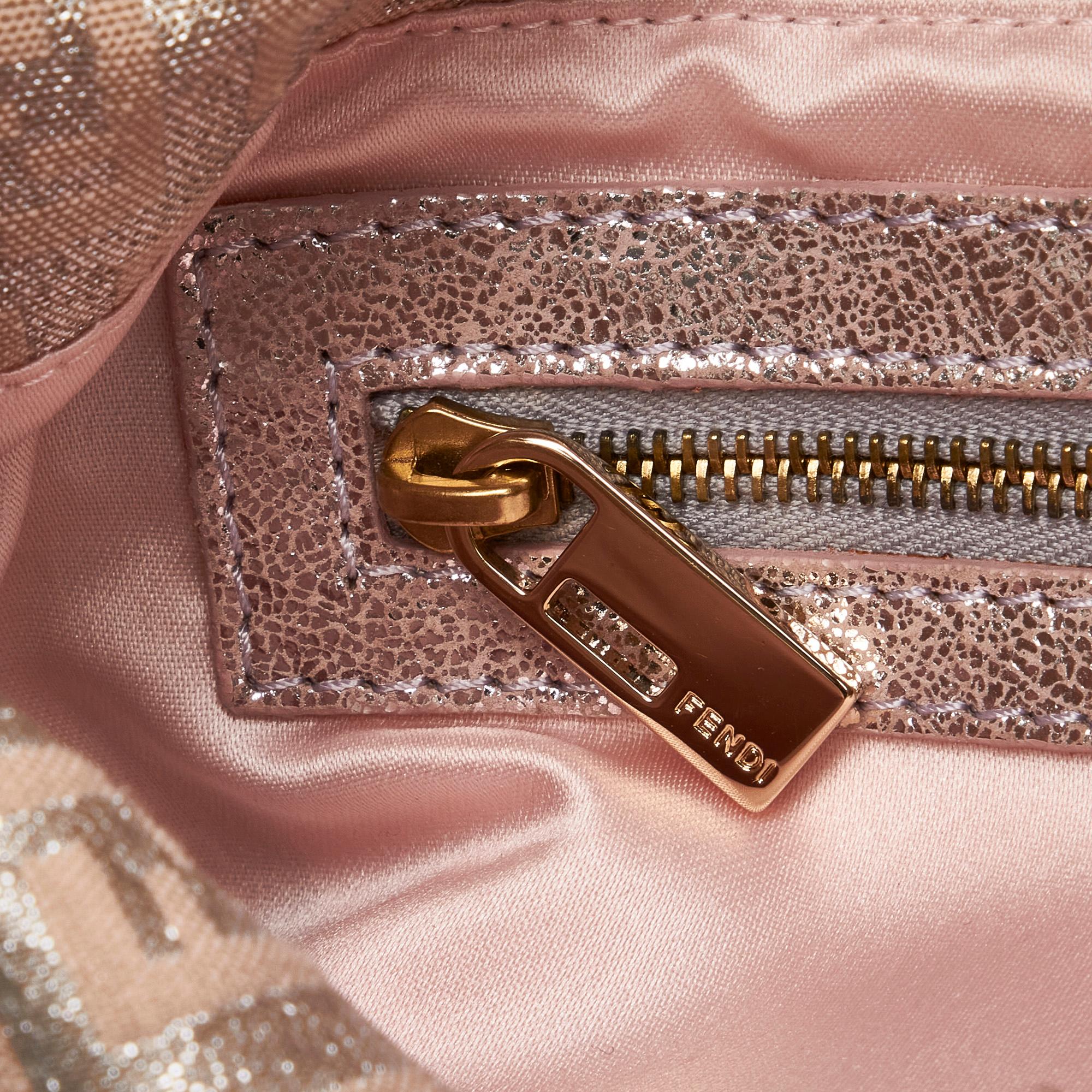 Fendi Metallic Zucchino Baguette