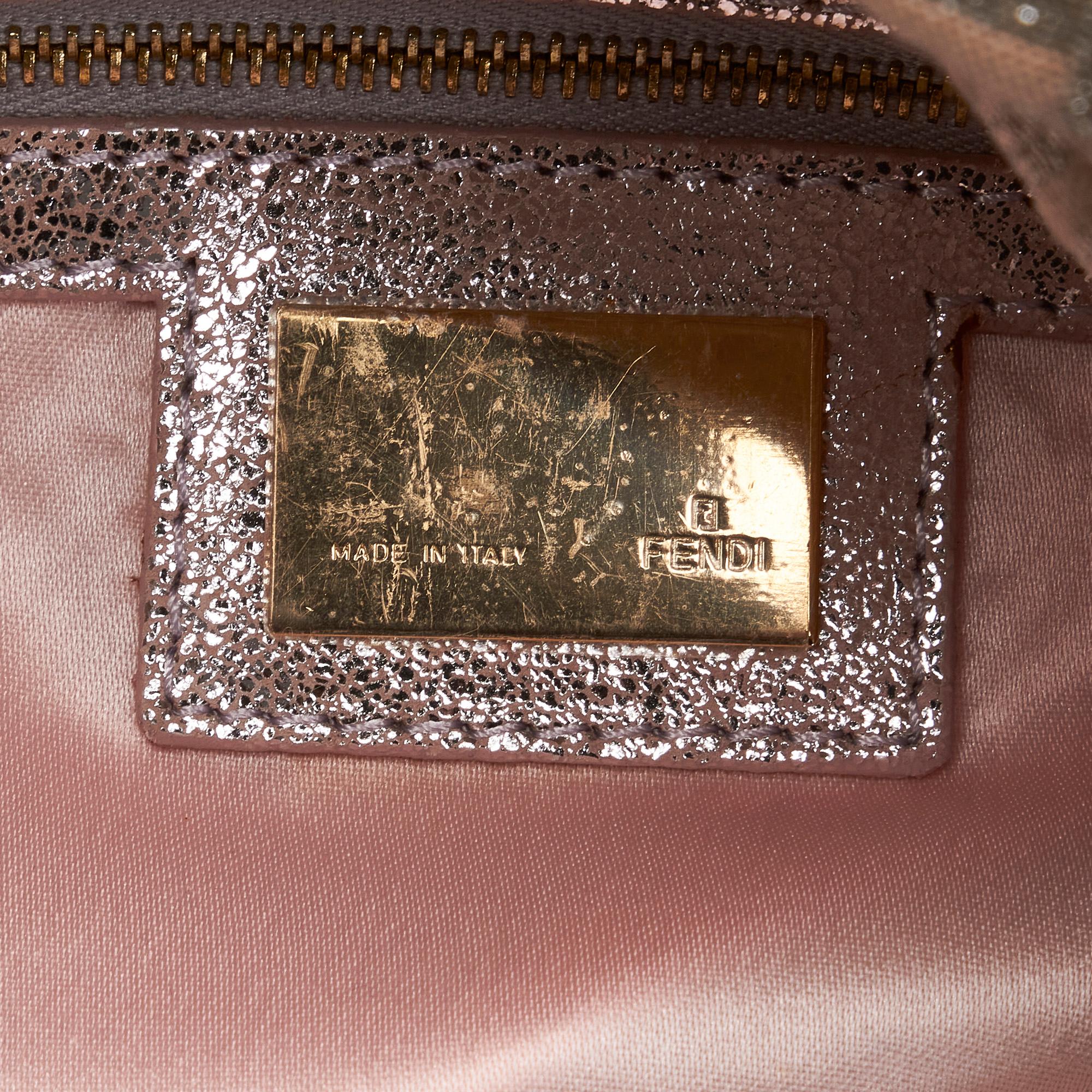 Fendi Metallic Zucchino Baguette
