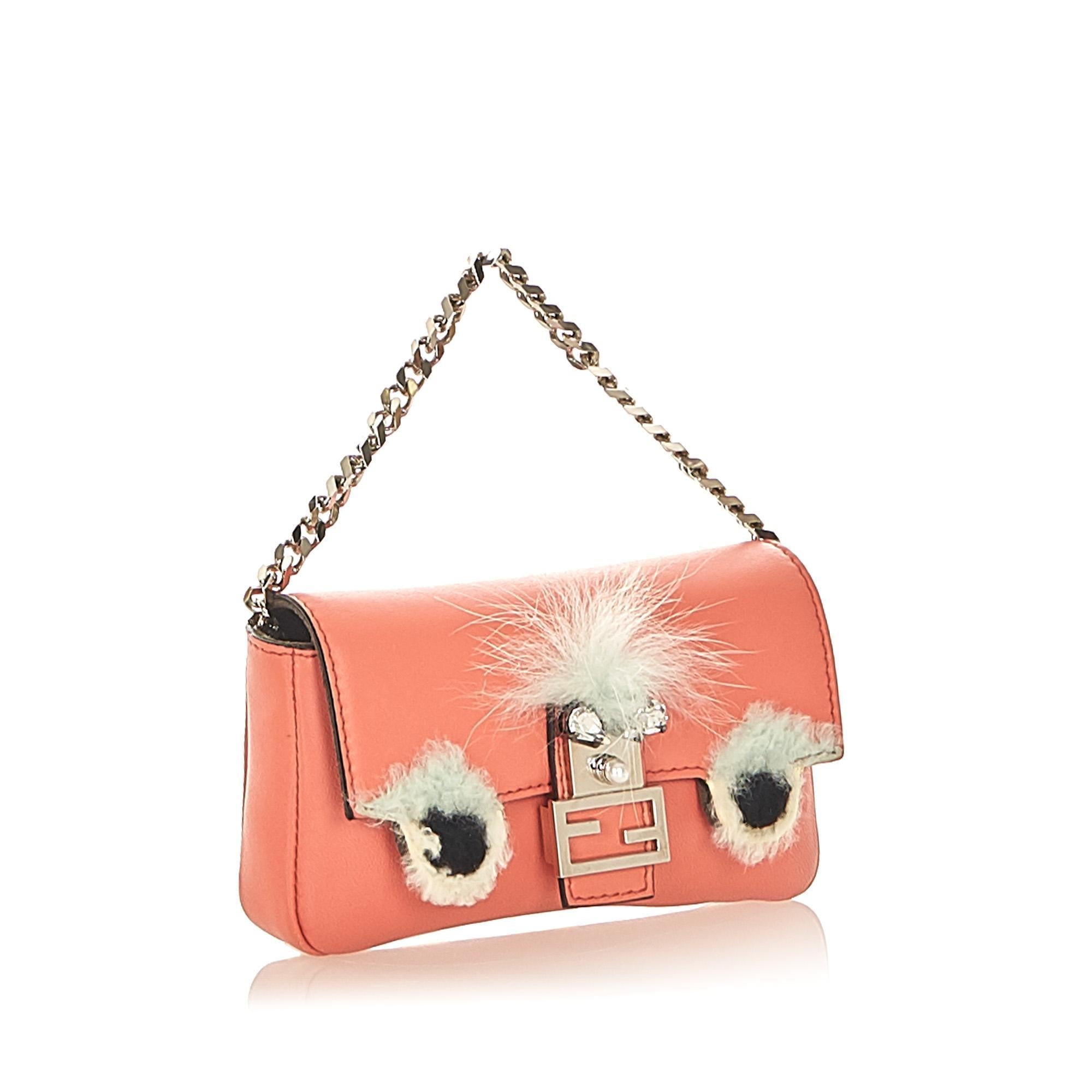 Fendi Micro Monster Leather Baguette (SHG-20046)