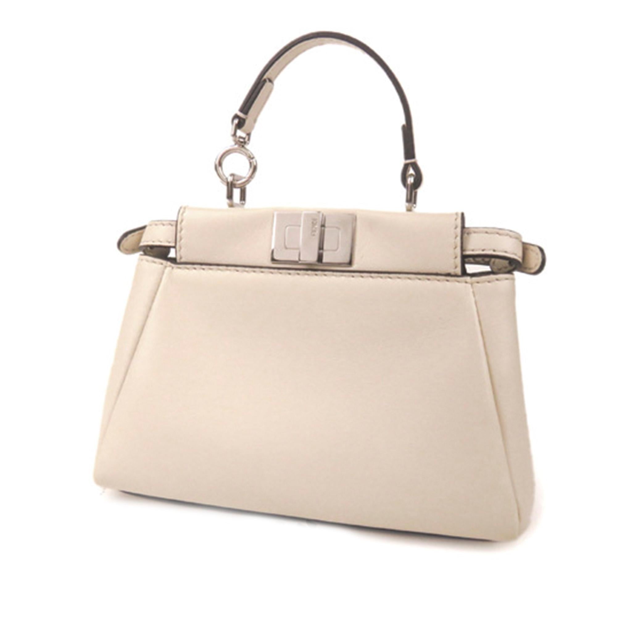 Fendi Leather Mini Flowerland Peekaboo Satchel (SHG-13831)