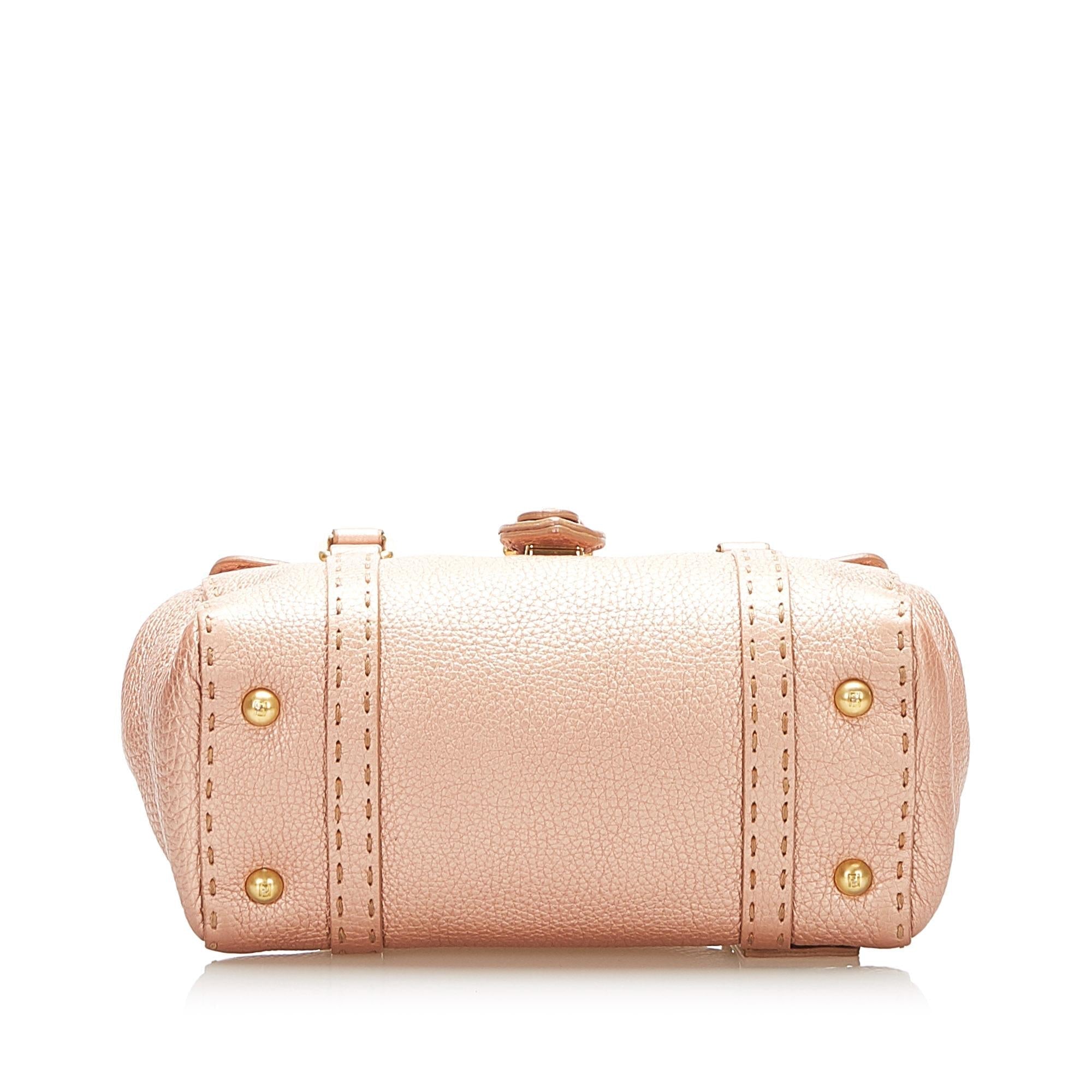 Fendi Mini Selleria Linda Leather Handbag