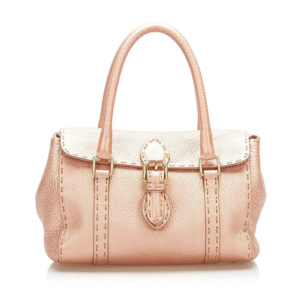 Fendi Mini Selleria Linda Leather Handbag (SHG-22351)