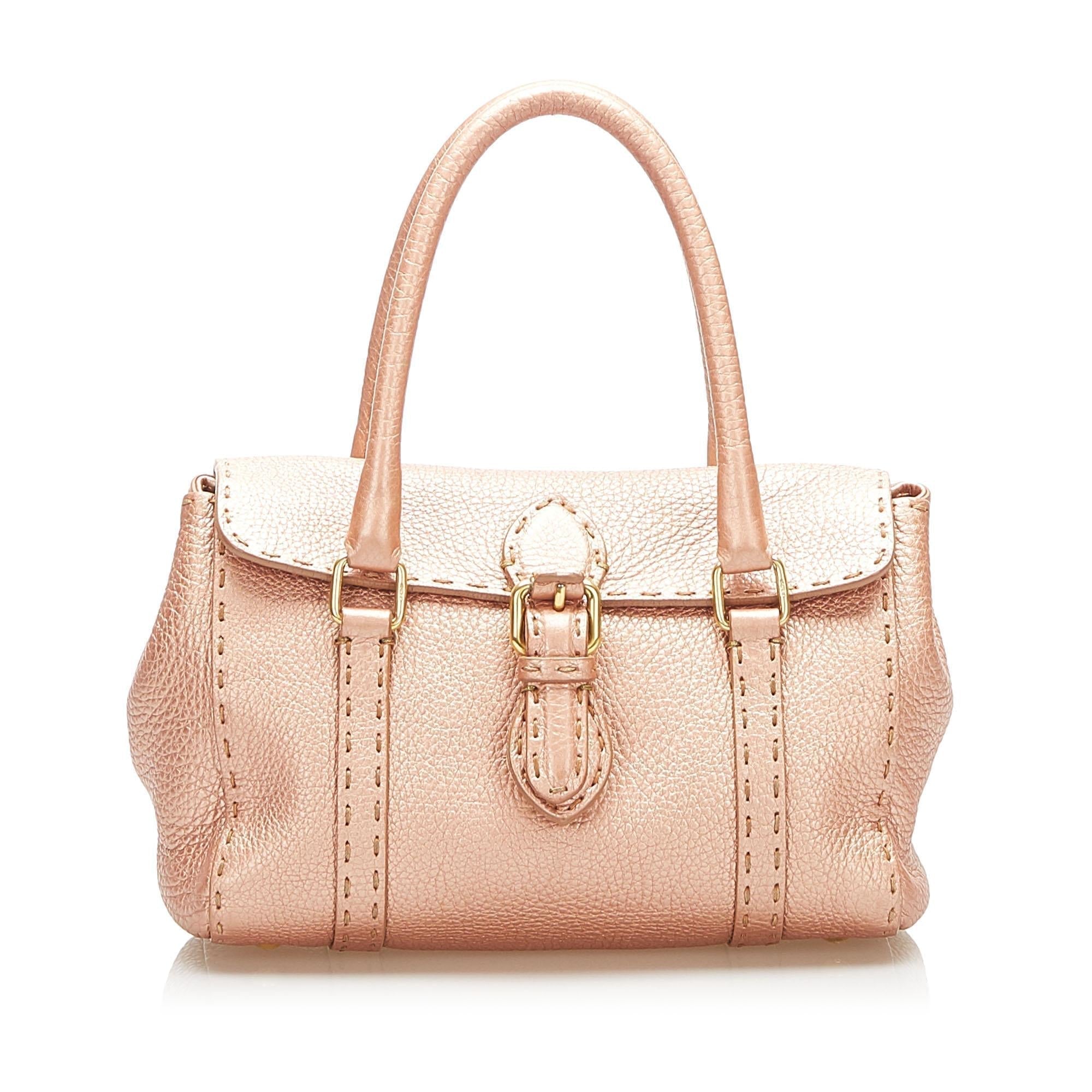 Fendi Mini Selleria Linda Leather Handbag