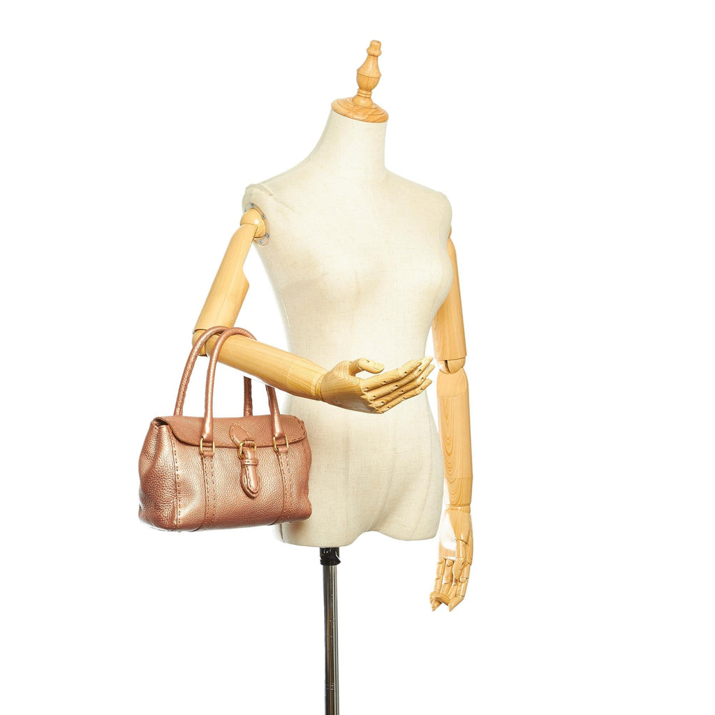 Fendi Mini Selleria Linda Leather Handbag
