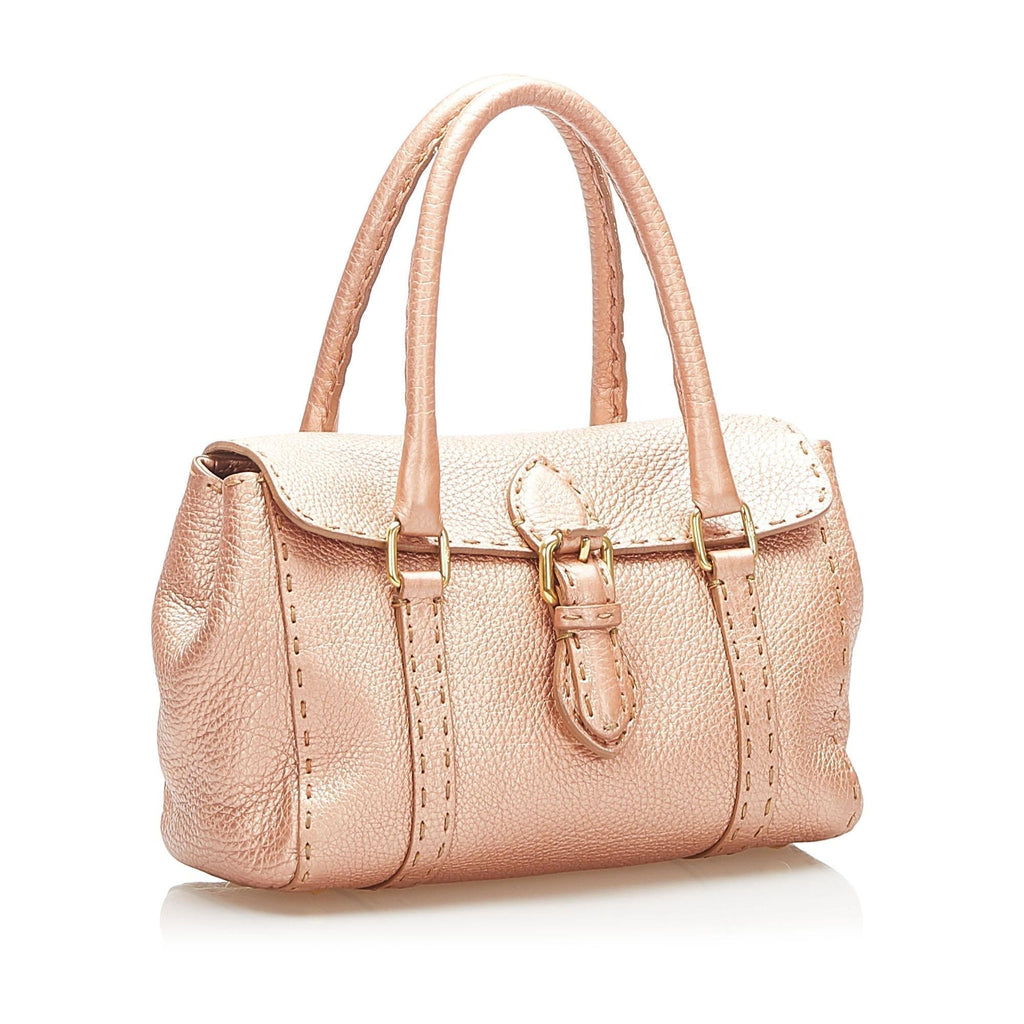 Fendi Mini Selleria Linda Leather Handbag