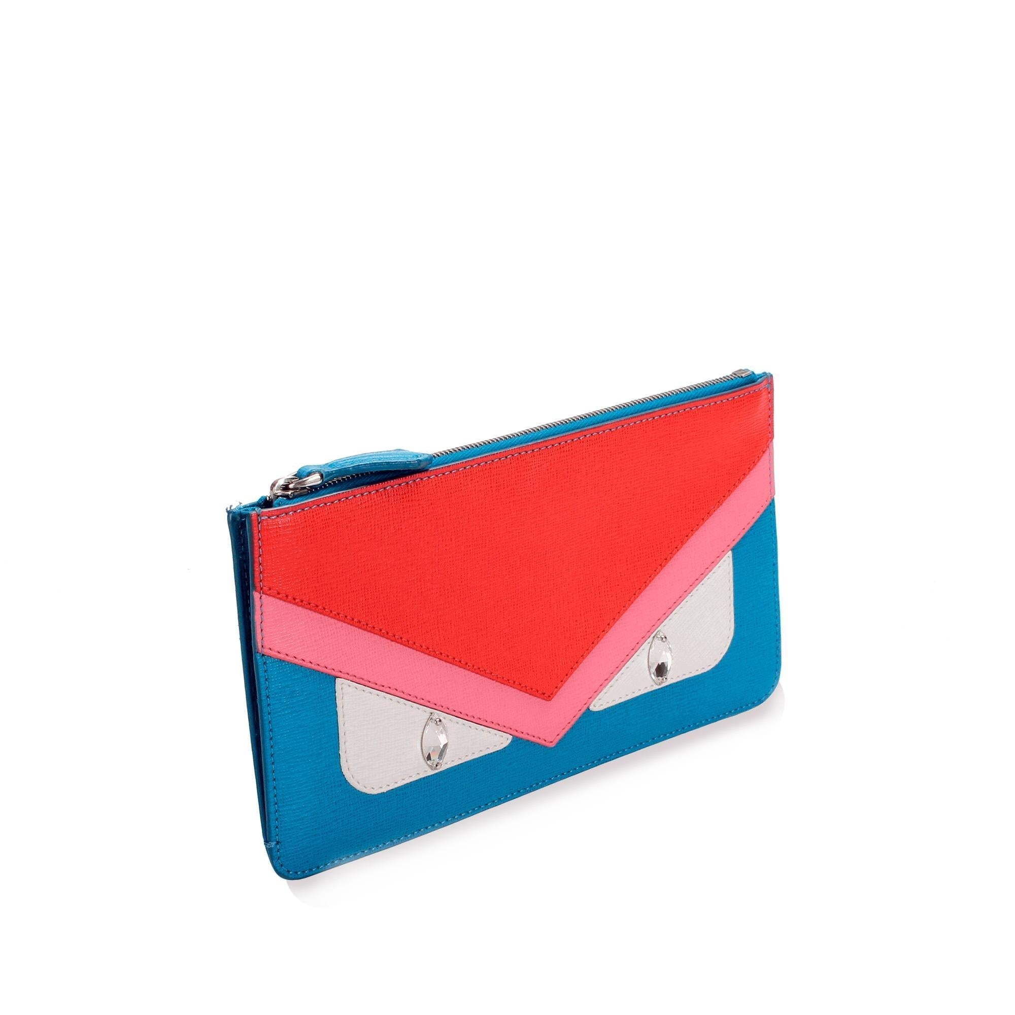 Fendi Leather Monster Clutch (SHG-13078)