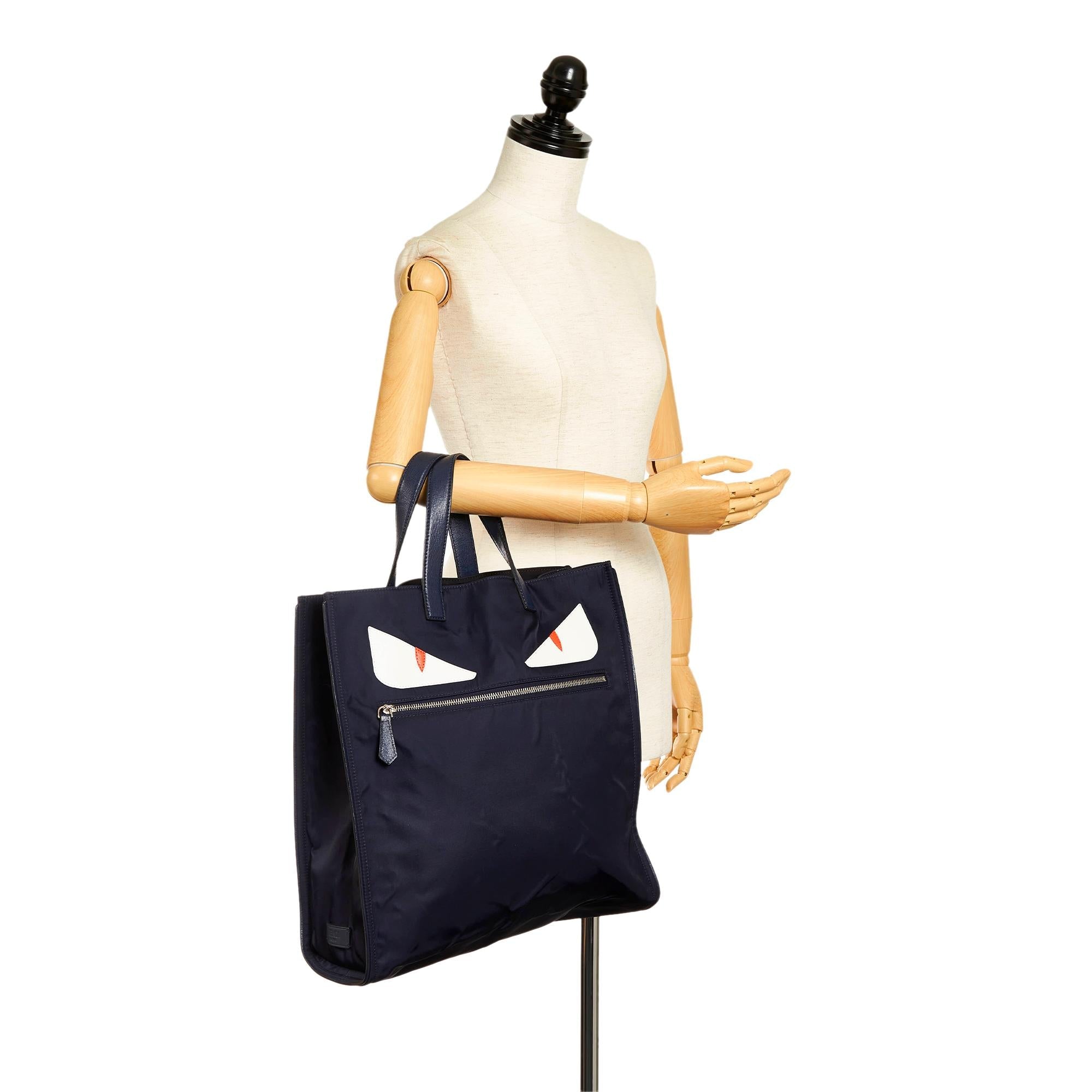 Fendi Monster Nylon Tote Bag