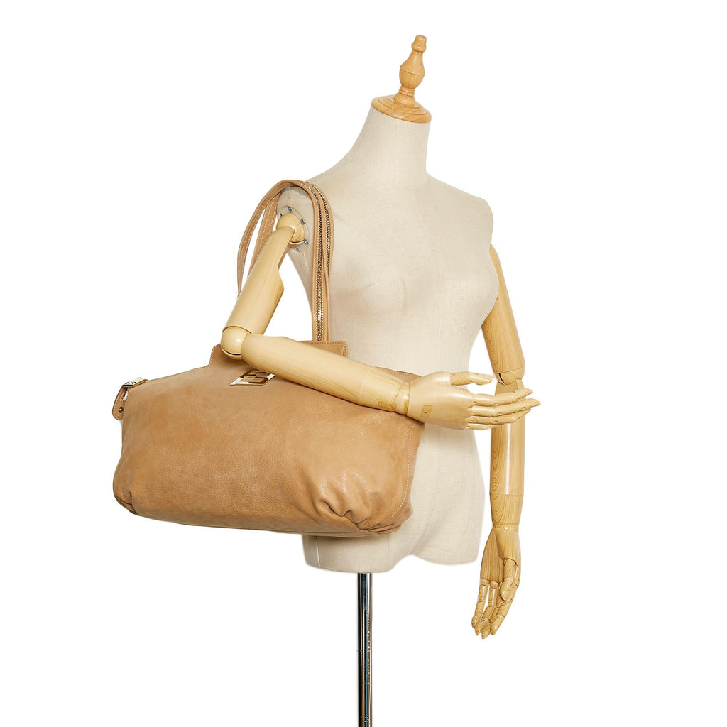 Fendi Nubuck Chains Tote