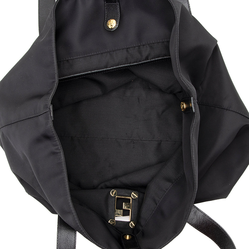 Fendi Nylon Logo Small Tote