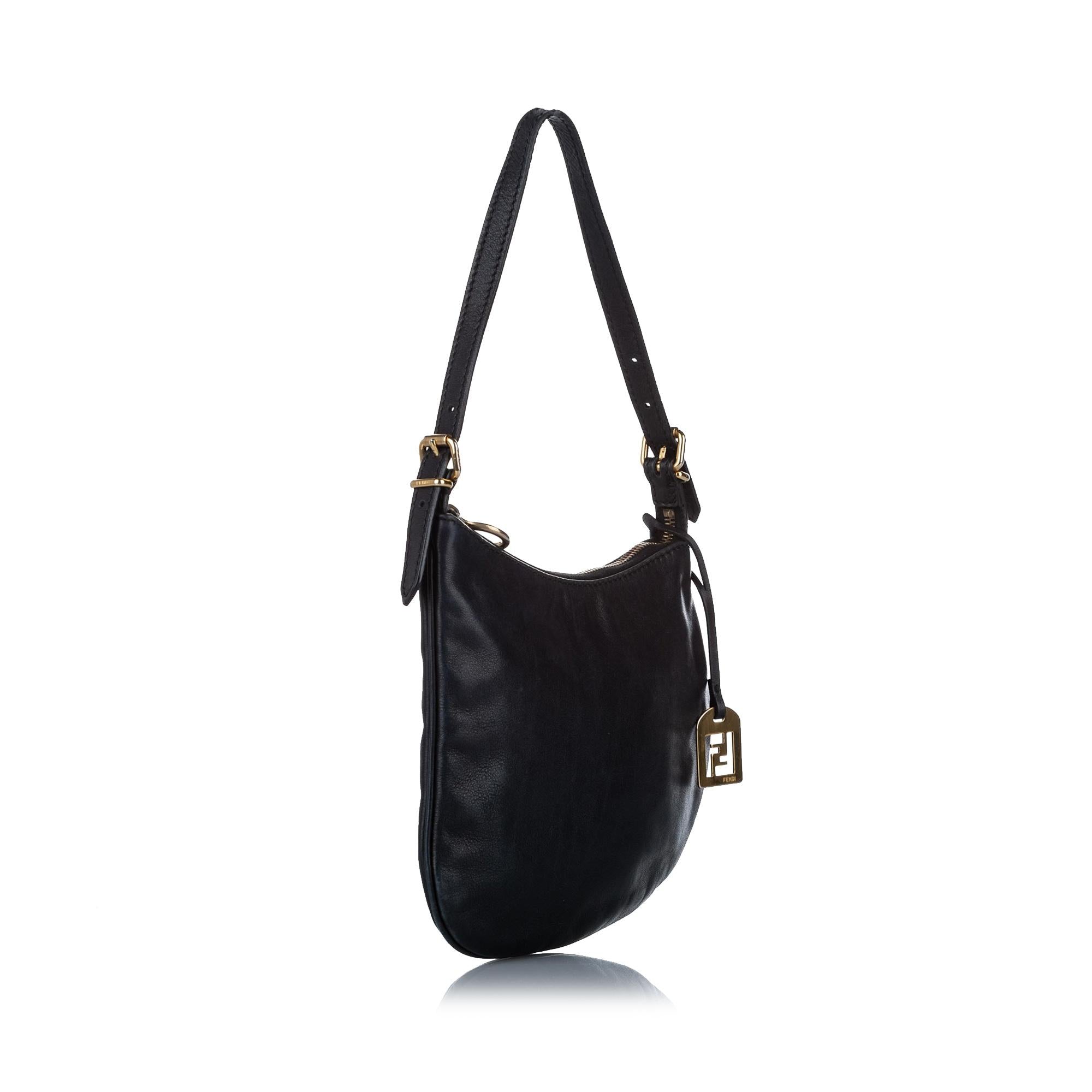 Fendi Oyster Leather Shoulder Bag
