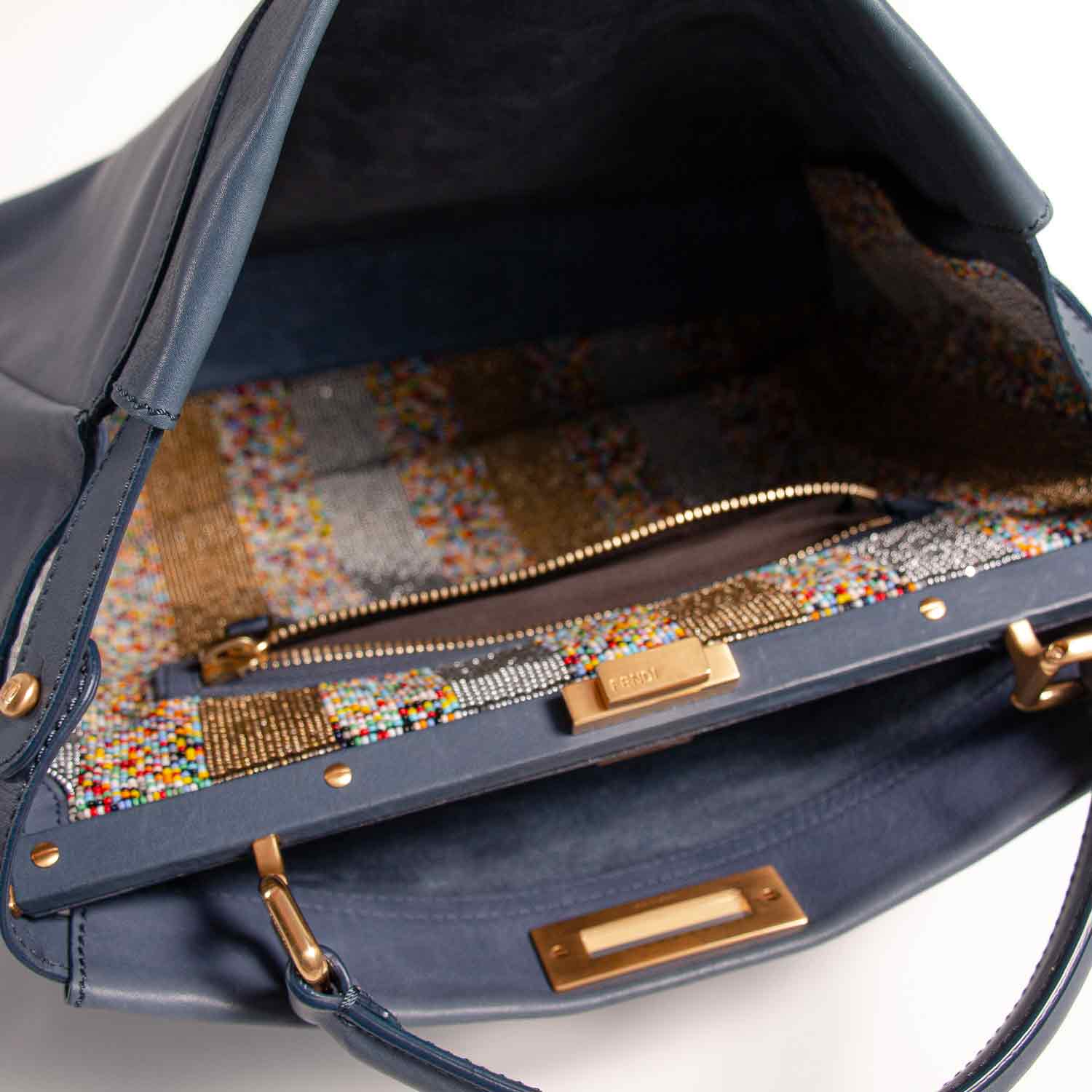 Fendi Large Beaded Peekaboo Bag