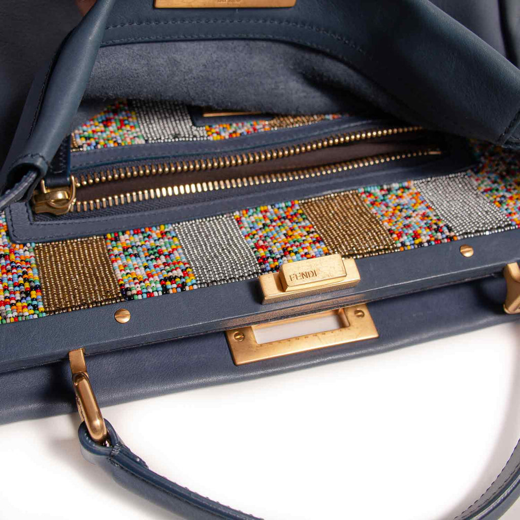 Fendi Large Beaded Peekaboo Bag
