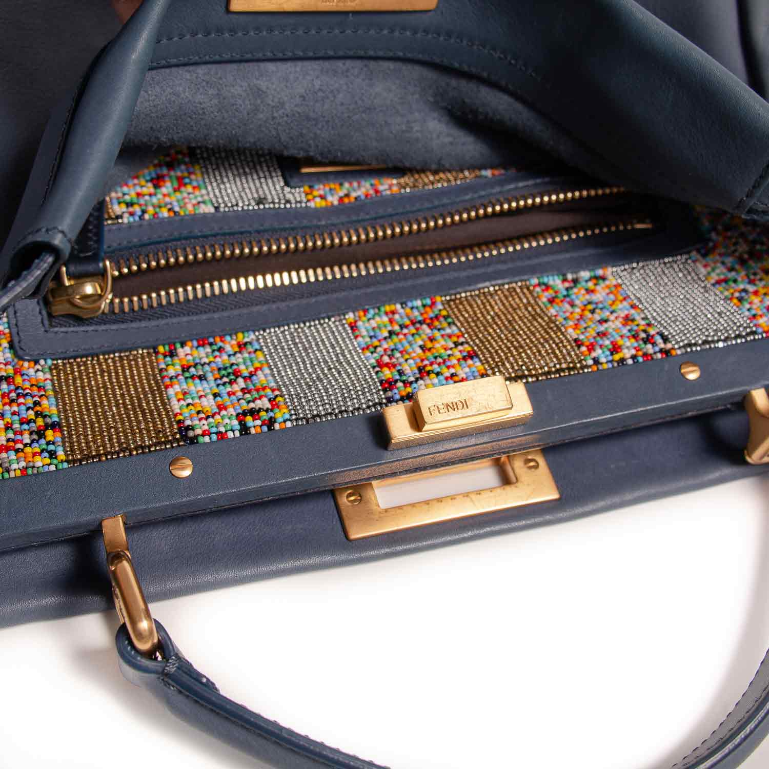 Fendi Large Beaded Peekaboo Bag