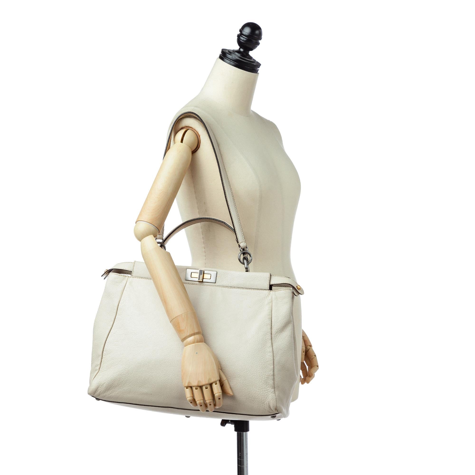 Fendi Peekaboo Leather Satchel