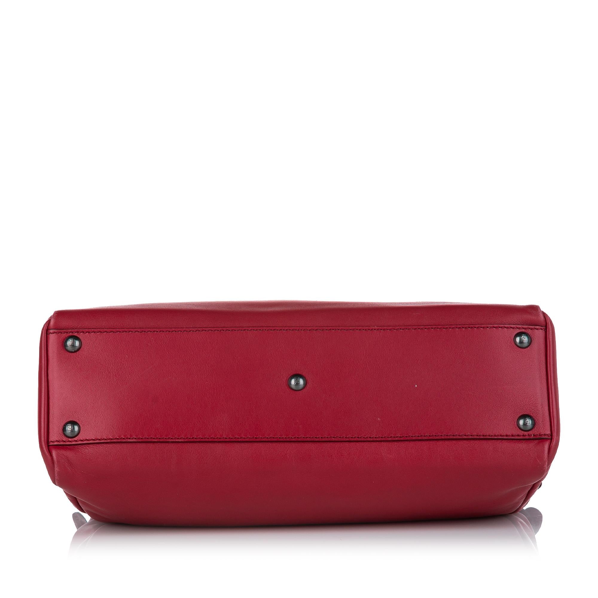 Fendi Peekaboo Leather Satchel