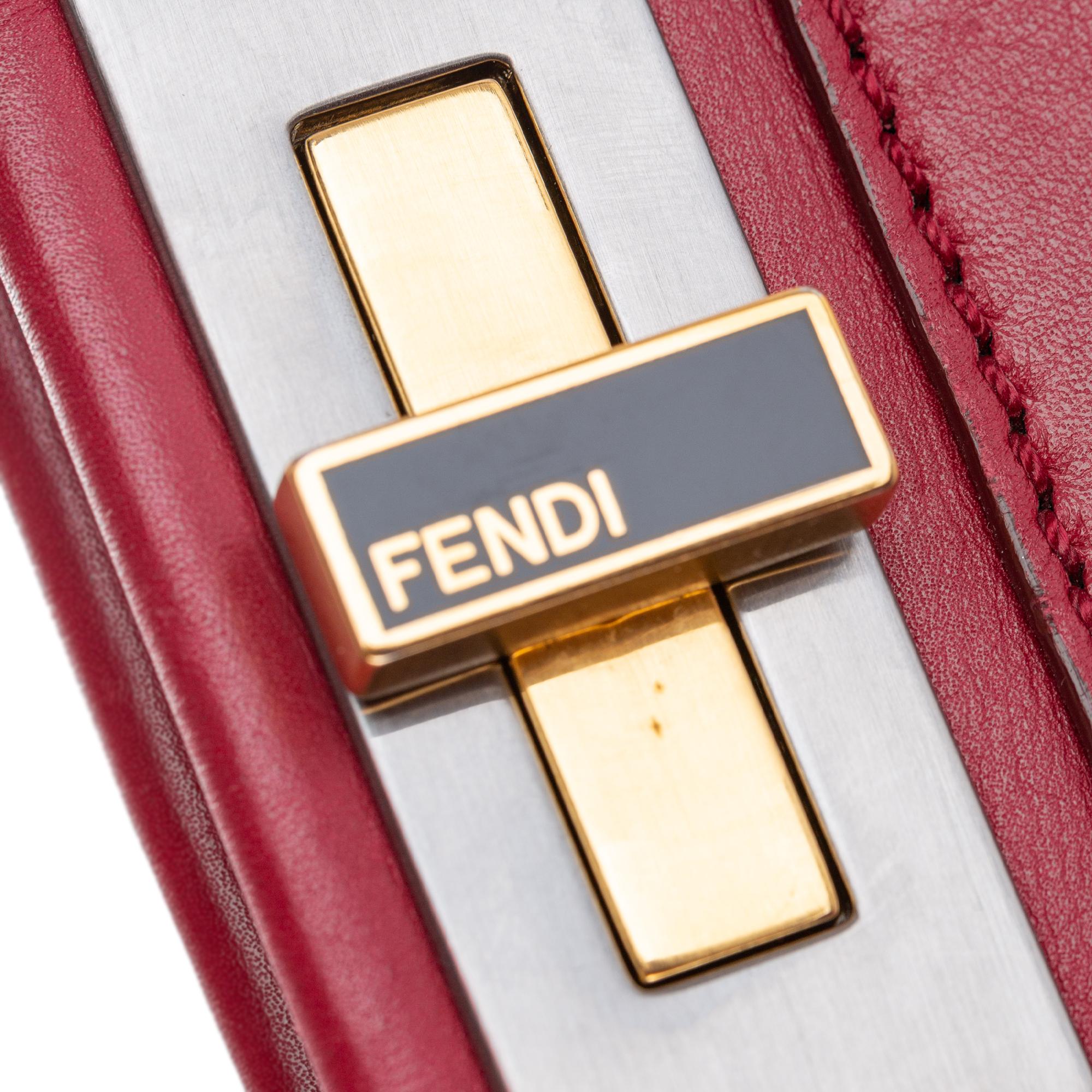 Fendi Peekaboo Leather Satchel