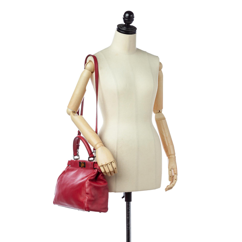 Fendi Peekaboo Leather Satchel