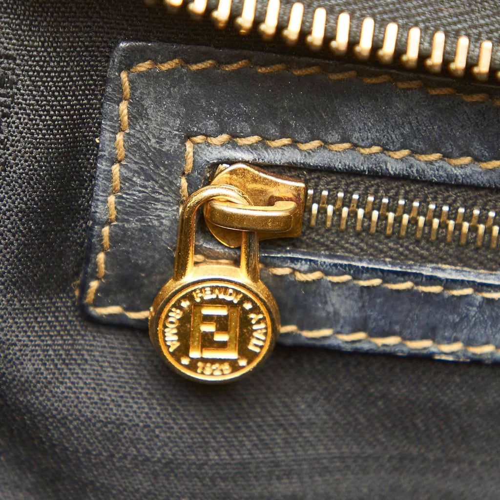Fendi Pequin Boston Bag