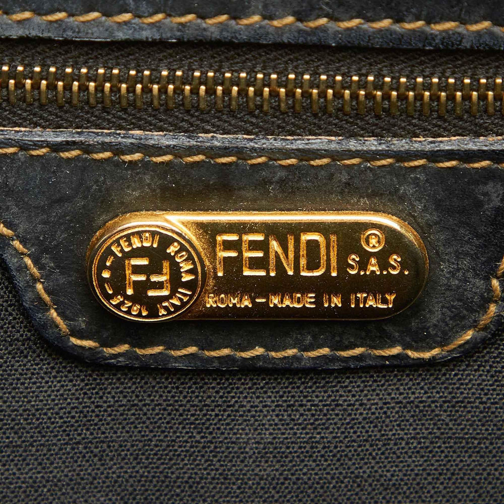 Fendi Pequin Boston Bag