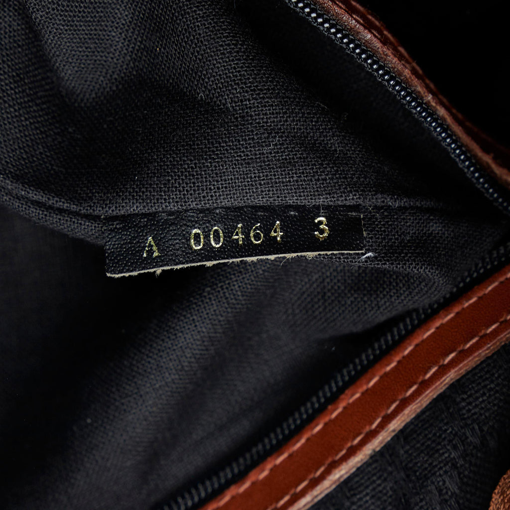 Fendi Pequin Boston Bag