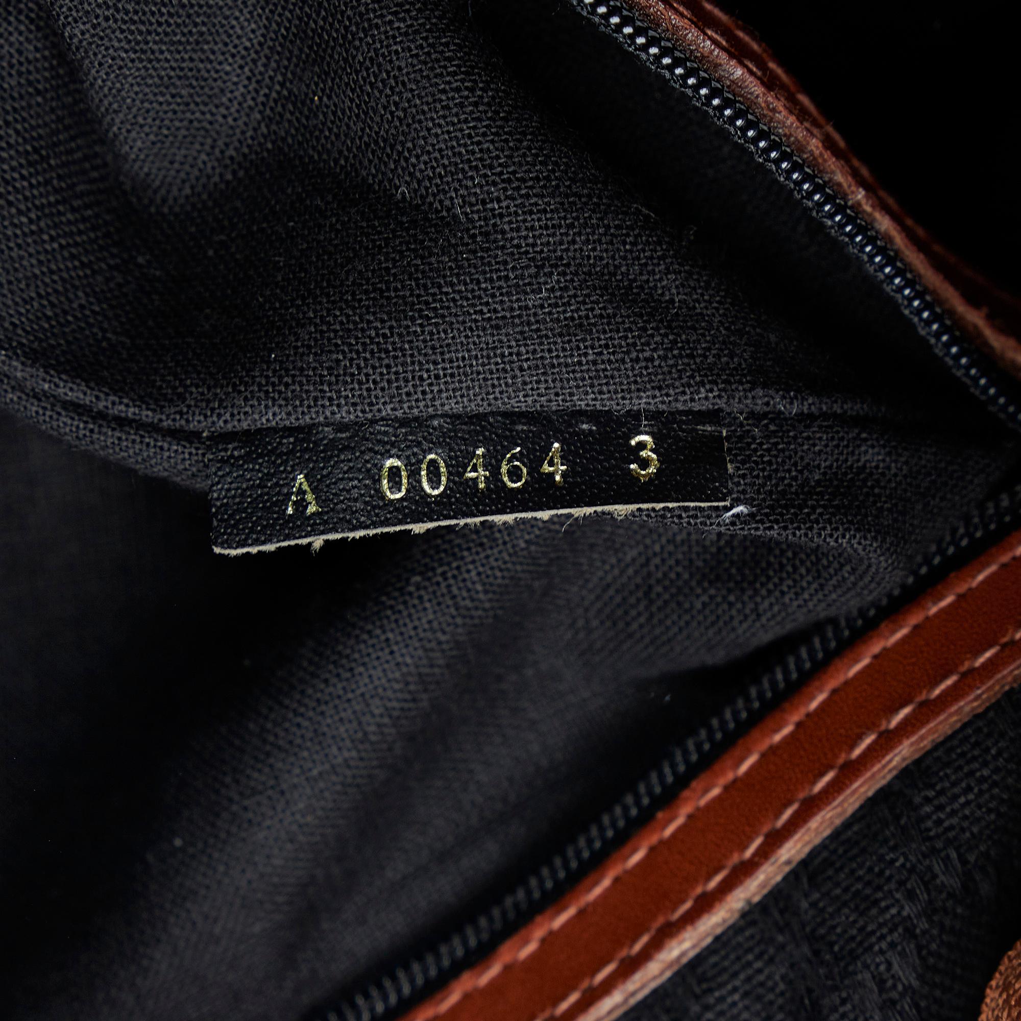 Fendi Pequin Boston Bag