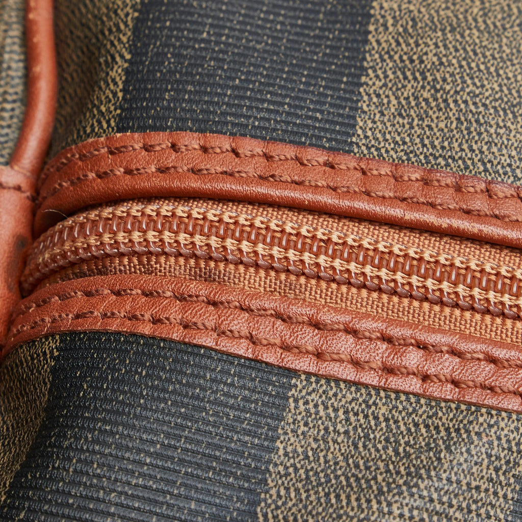 Fendi Pequin Boston Bag