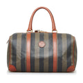 Fendi Pequin Boston Bag