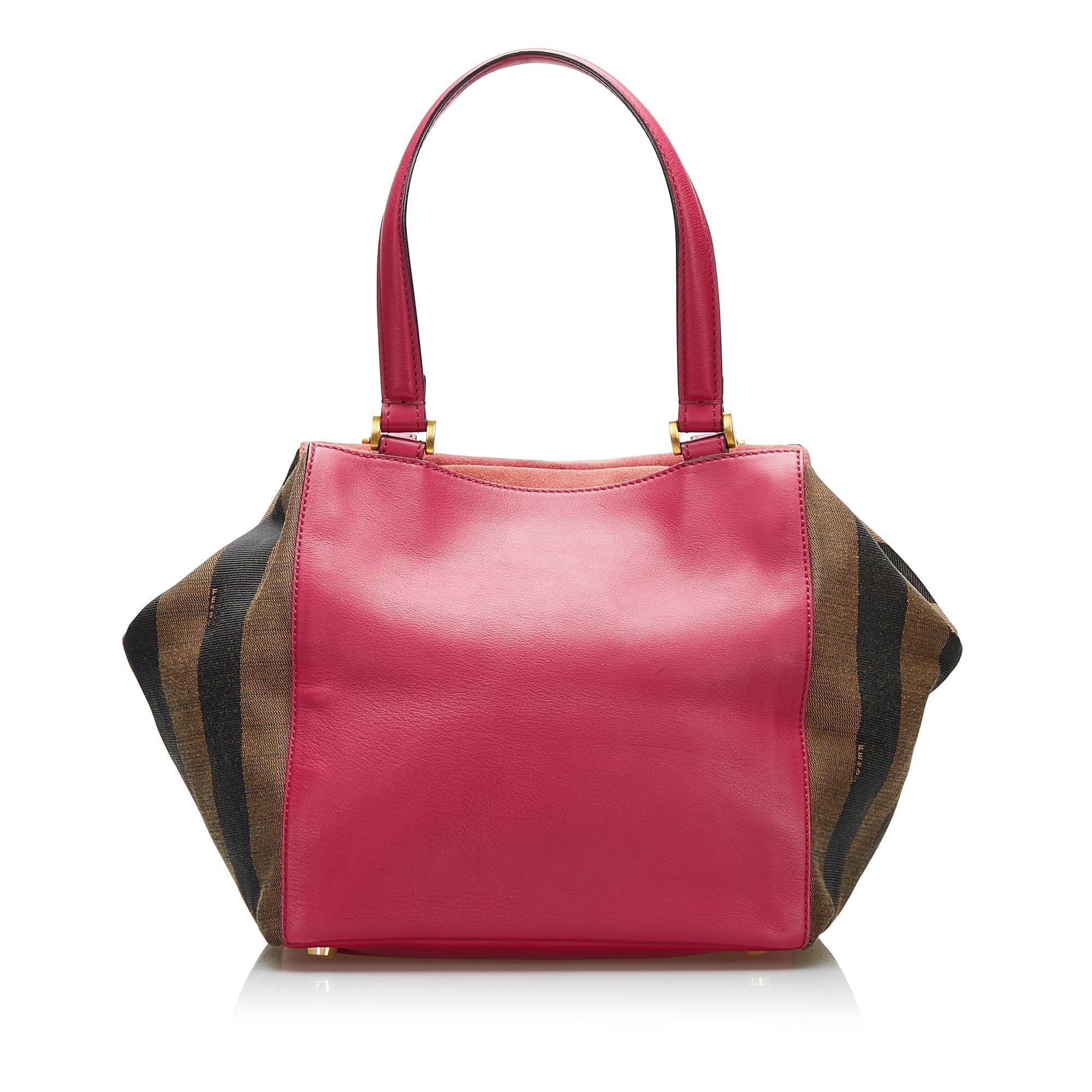Fendi Pequin Boxy Tote