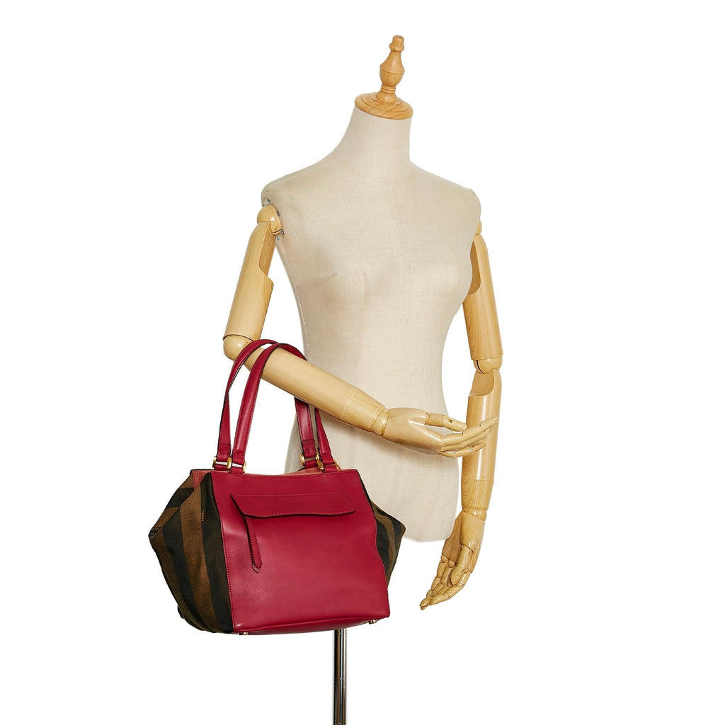 Fendi Pequin Boxy Tote
