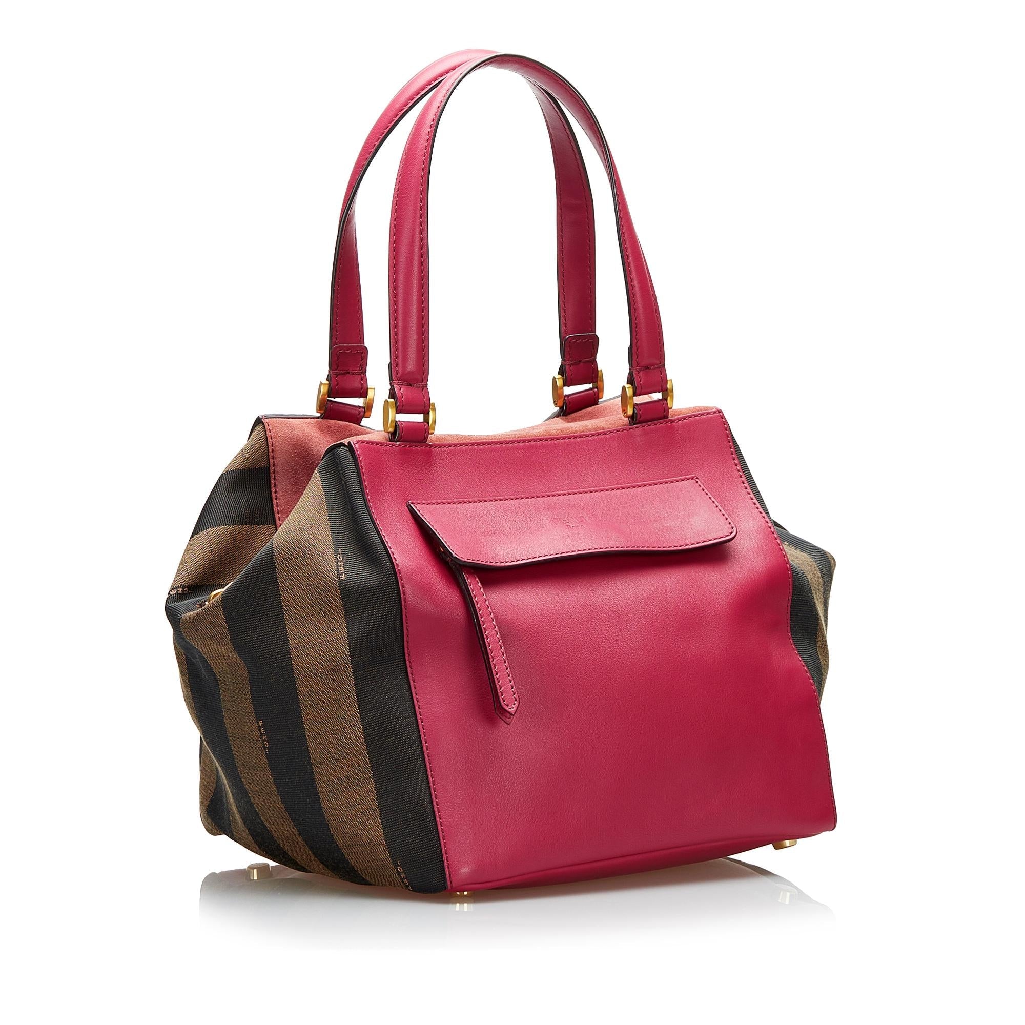 Fendi Pequin Boxy Tote