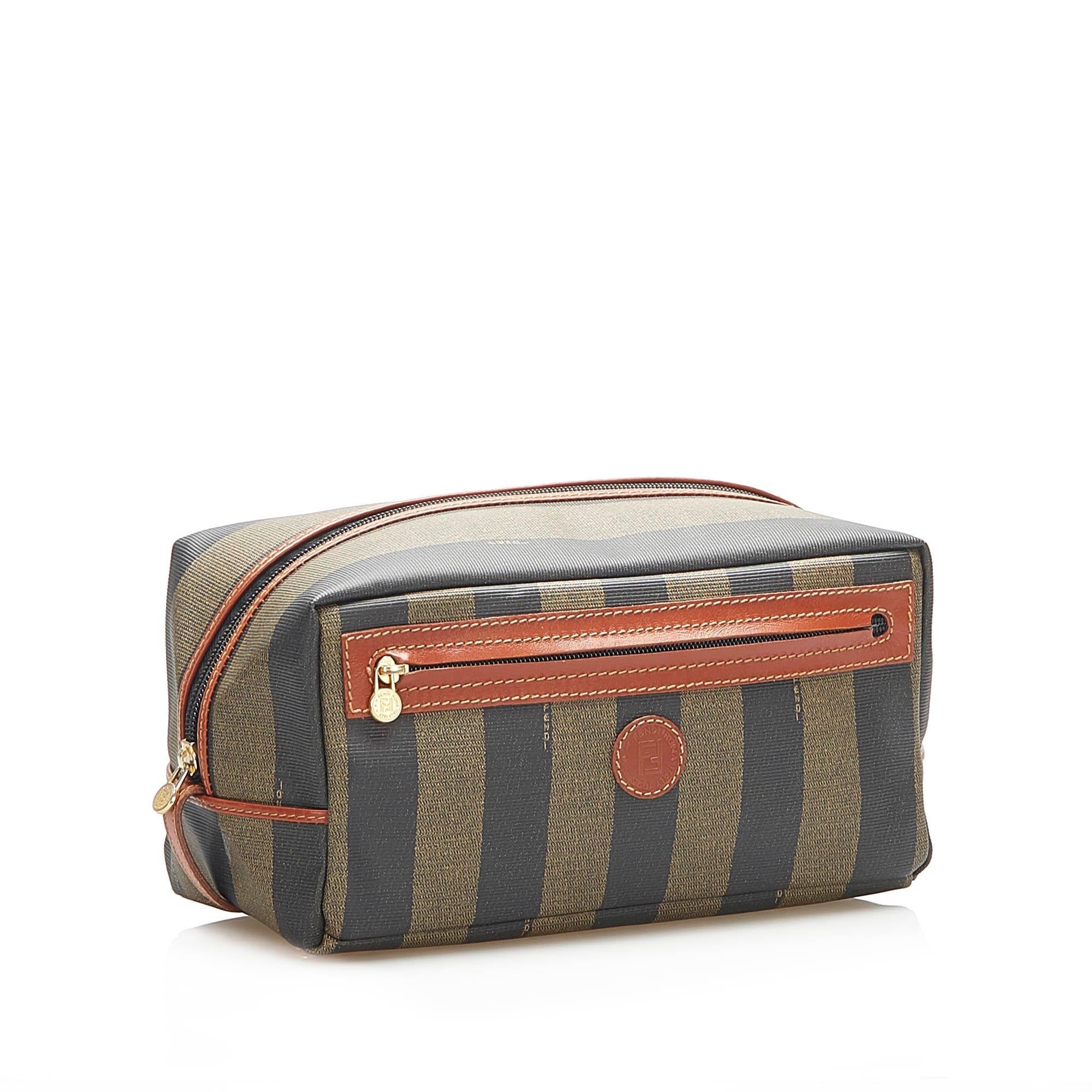 Fendi Pequin Clutch Bag (SHG-16911)