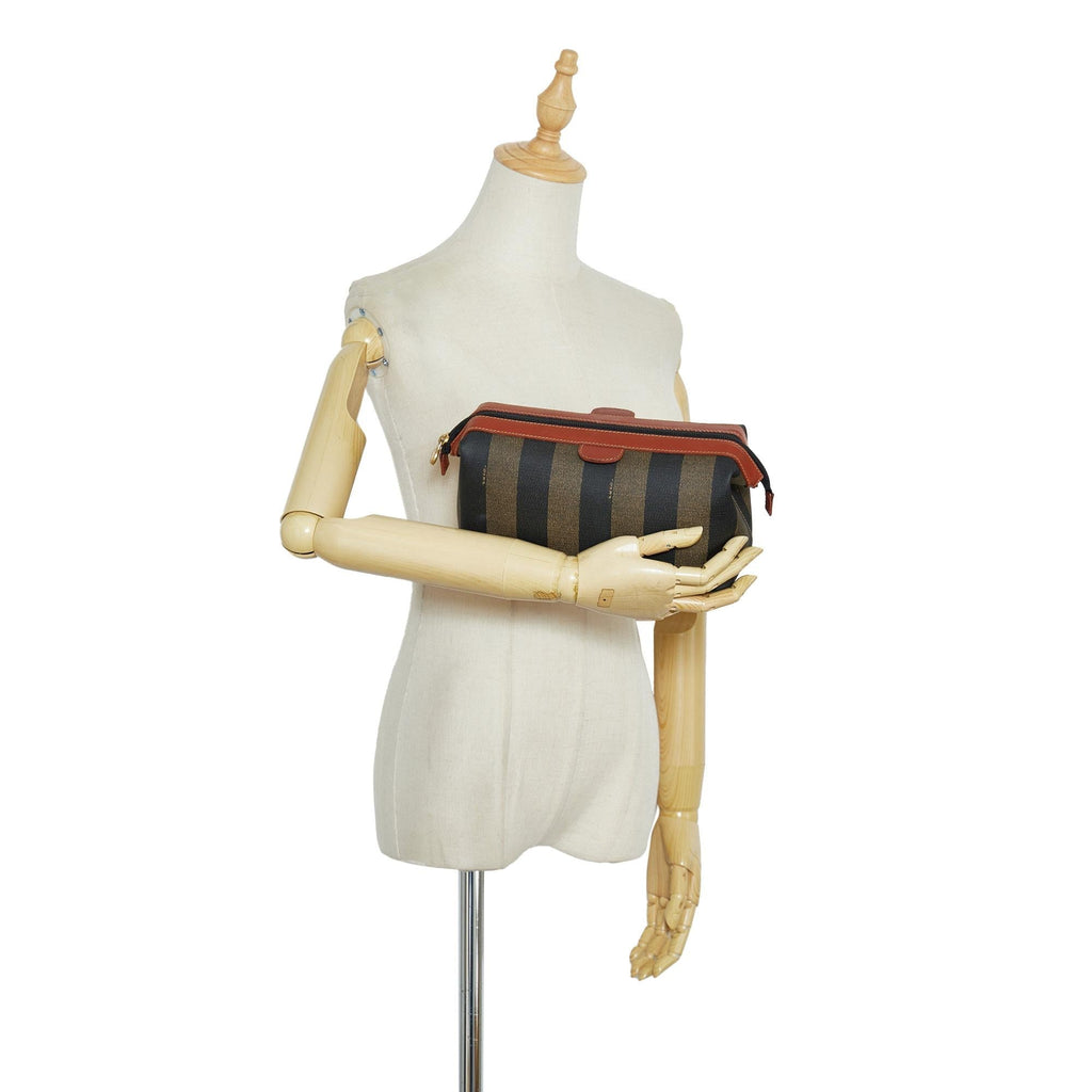 Fendi Pequin Clutch Bag