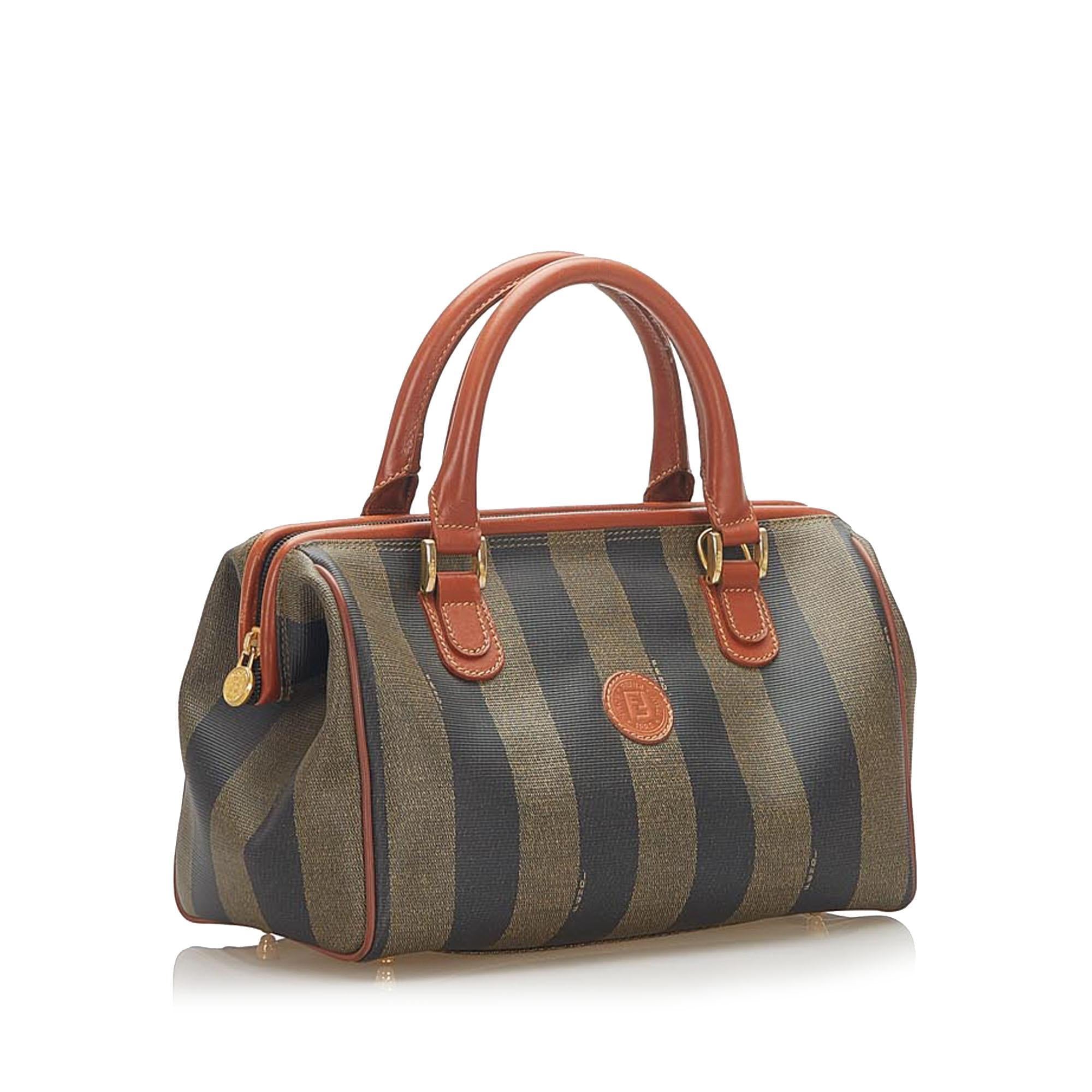 Fendi Pequin Handbag (SHG-17839)