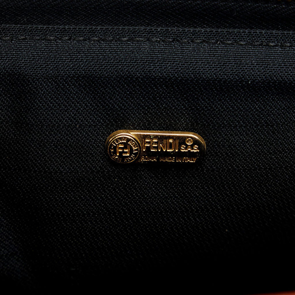 Fendi Pequin Handbag