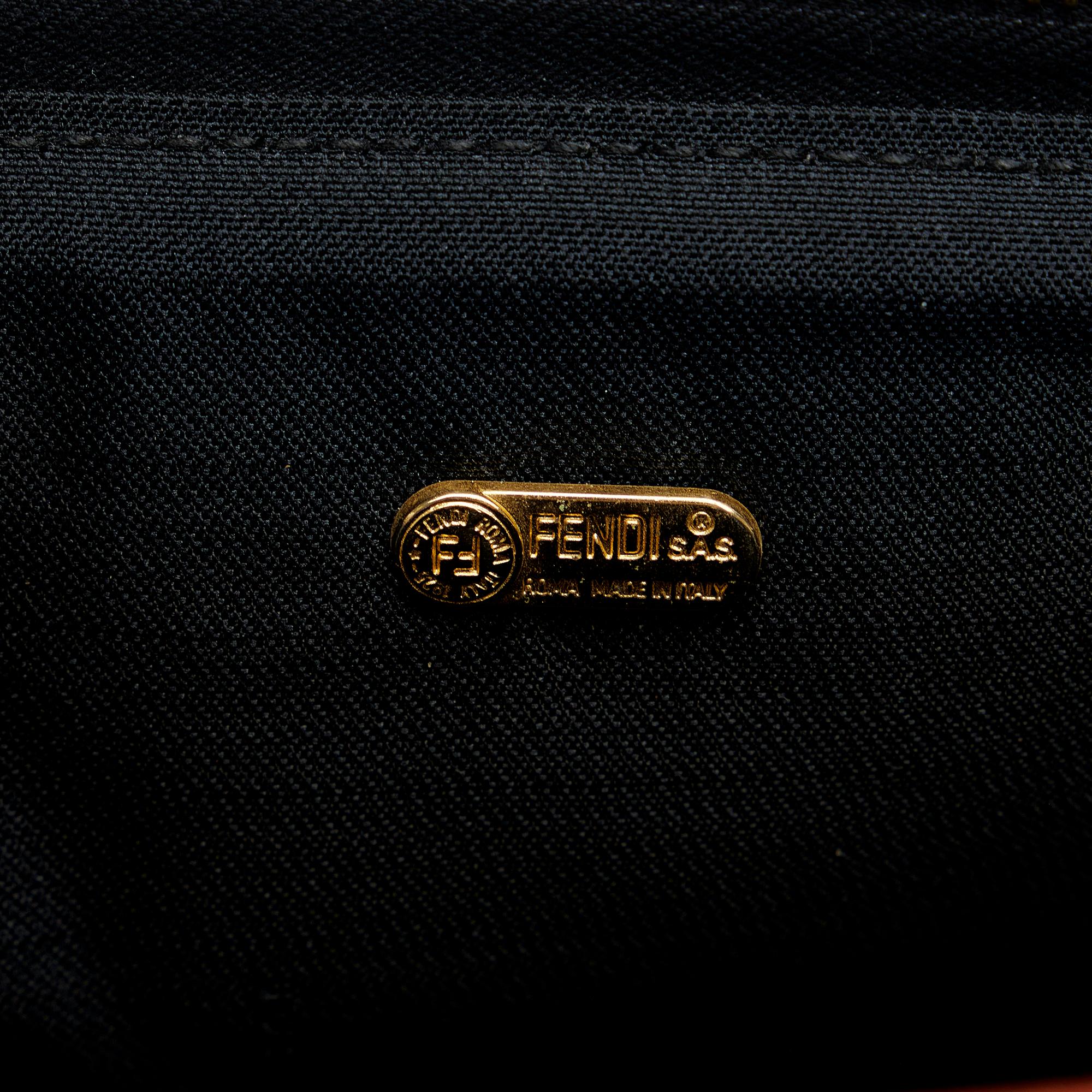 Fendi Pequin Handbag