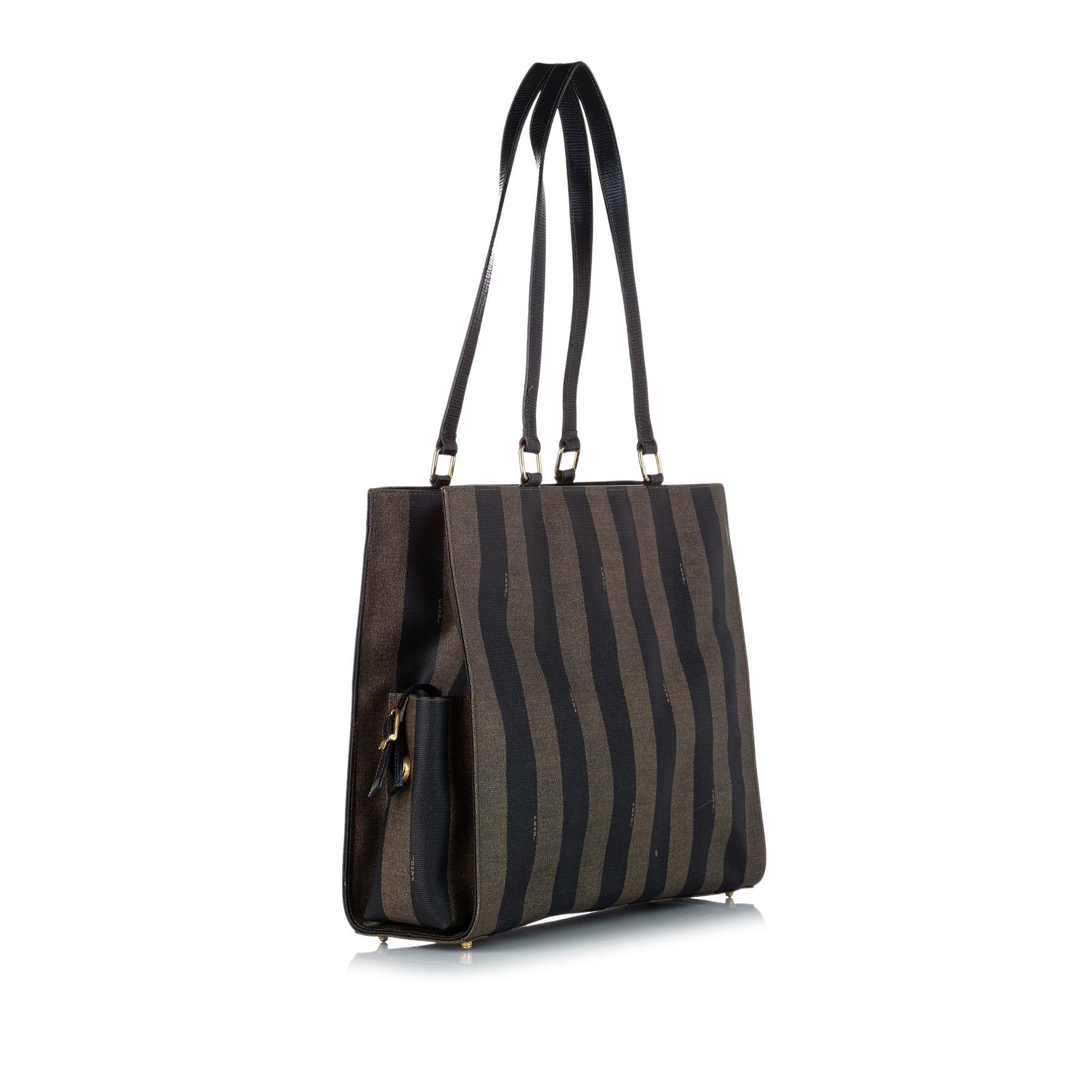 Fendi Pequin Tote Bag