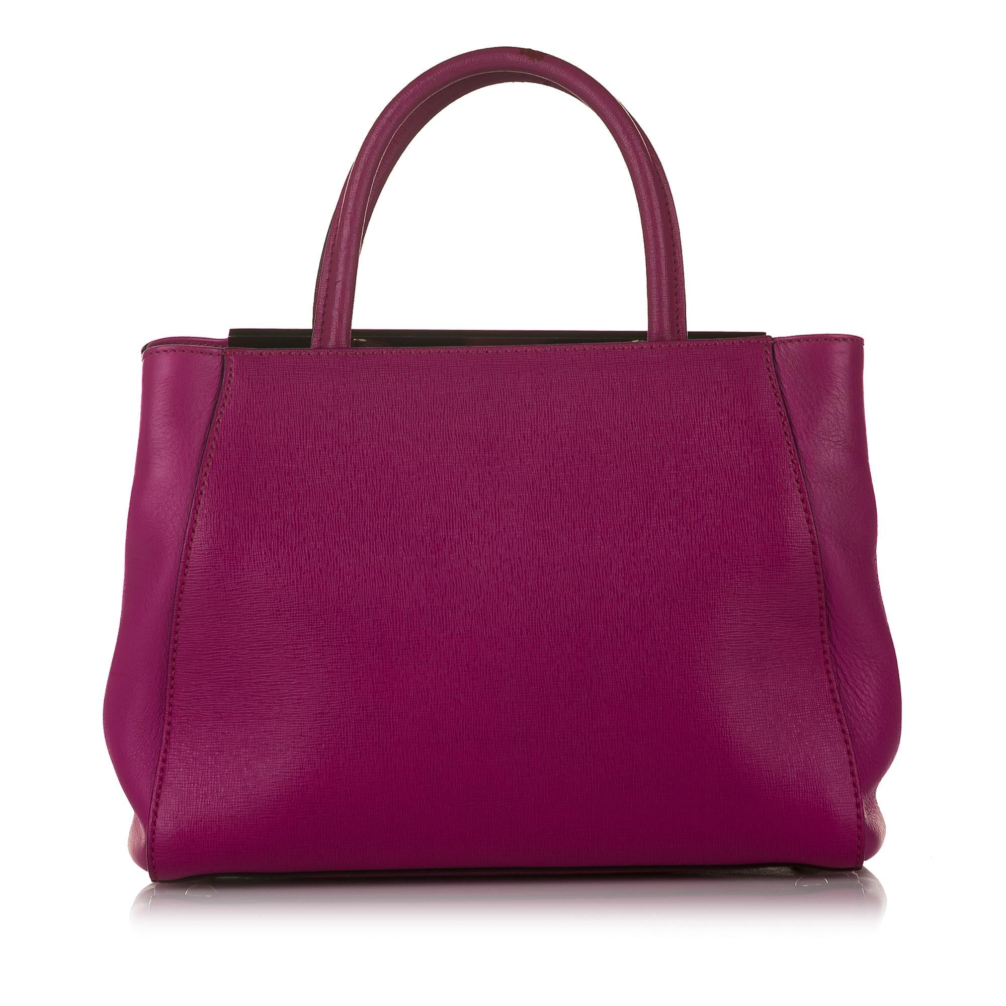 Fendi Petit 2Jours Leather Handbag