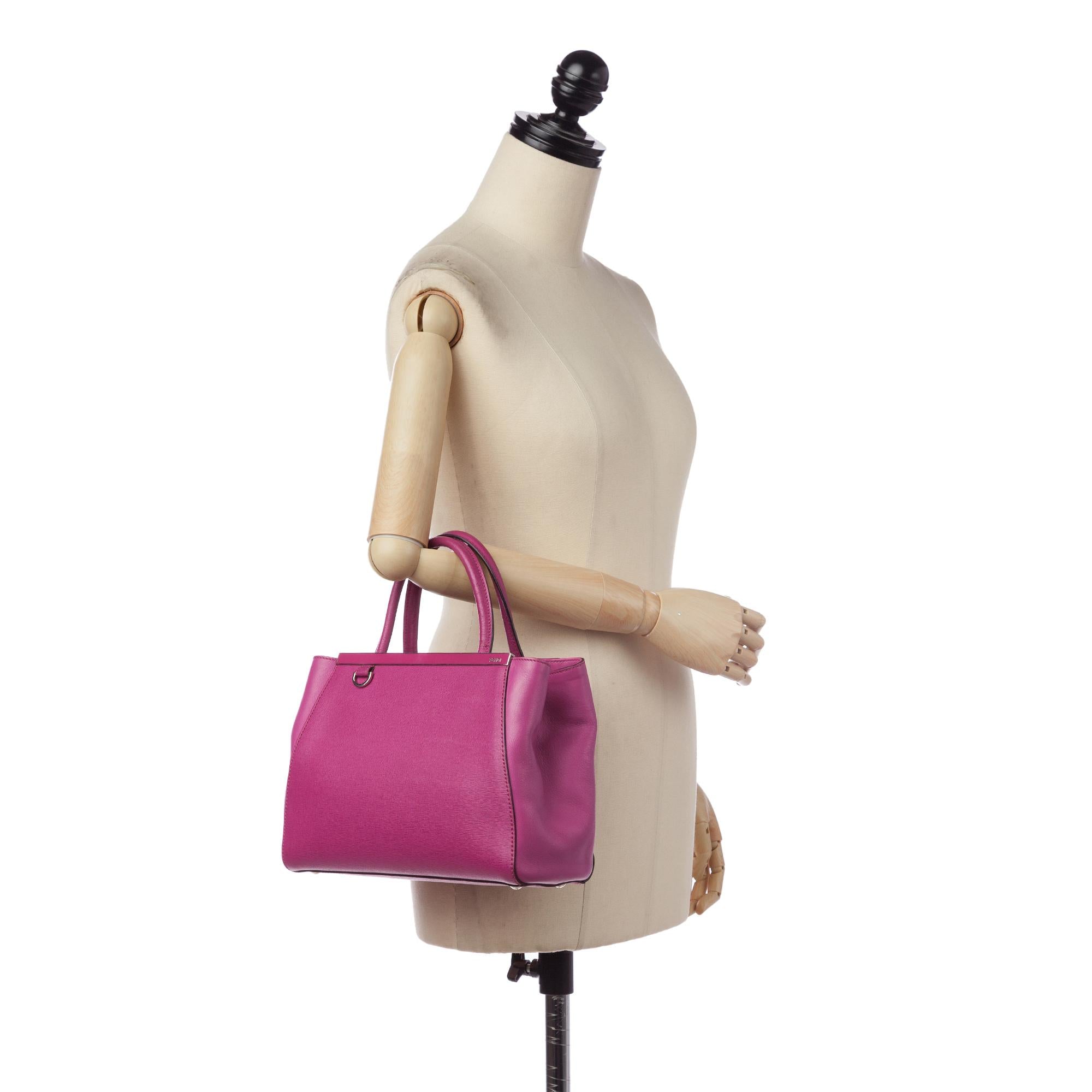 Fendi Petit 2Jours Leather Handbag