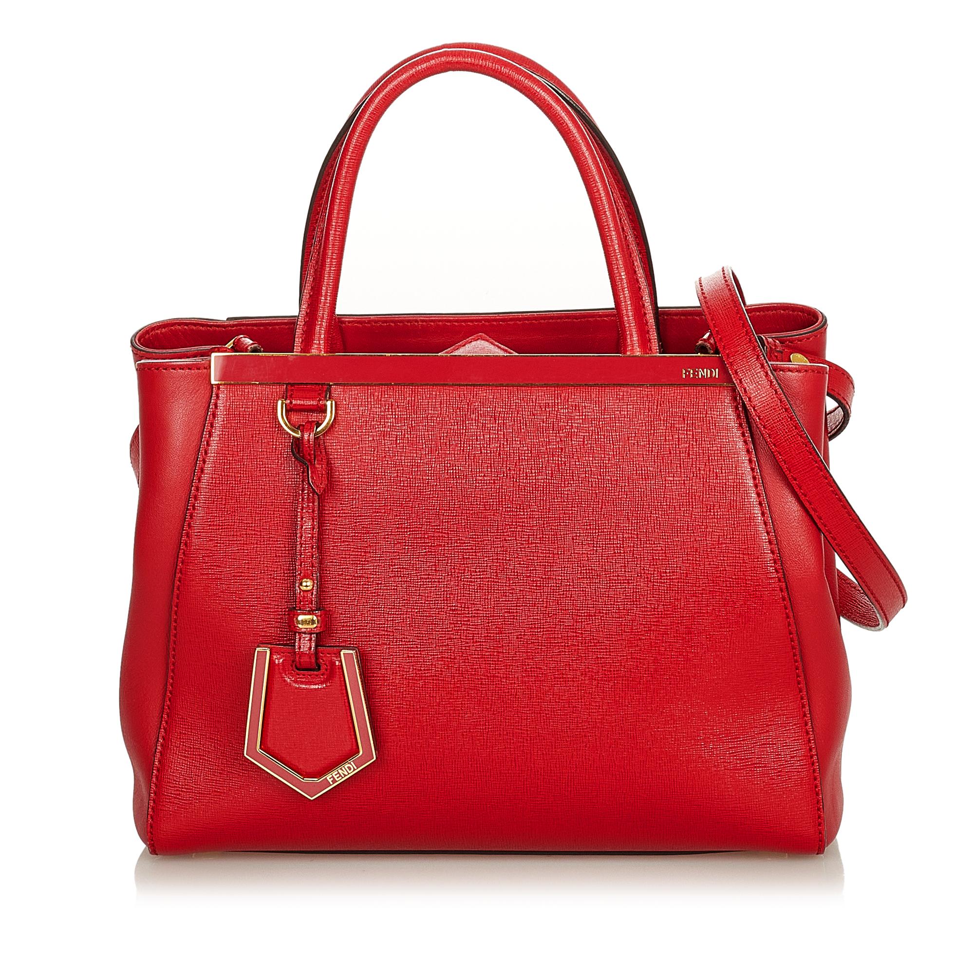Fendi Petit 2Jours Leather Satchel