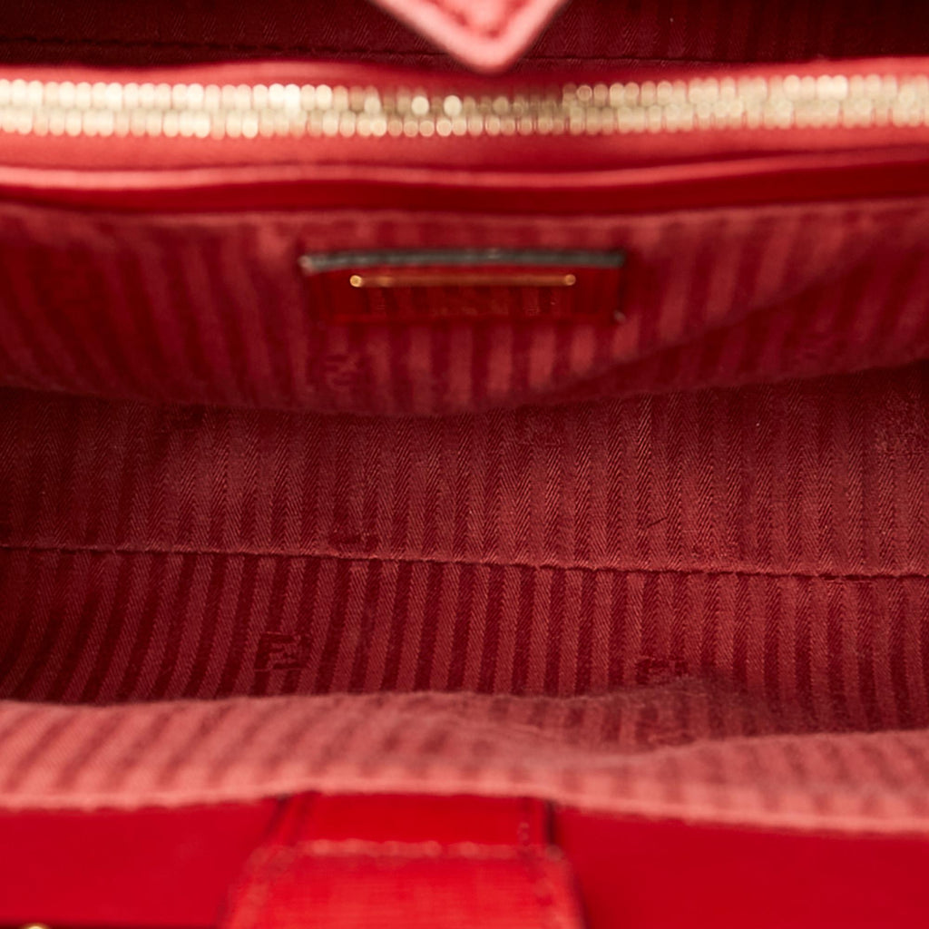 Fendi Petit 2Jours Leather Satchel