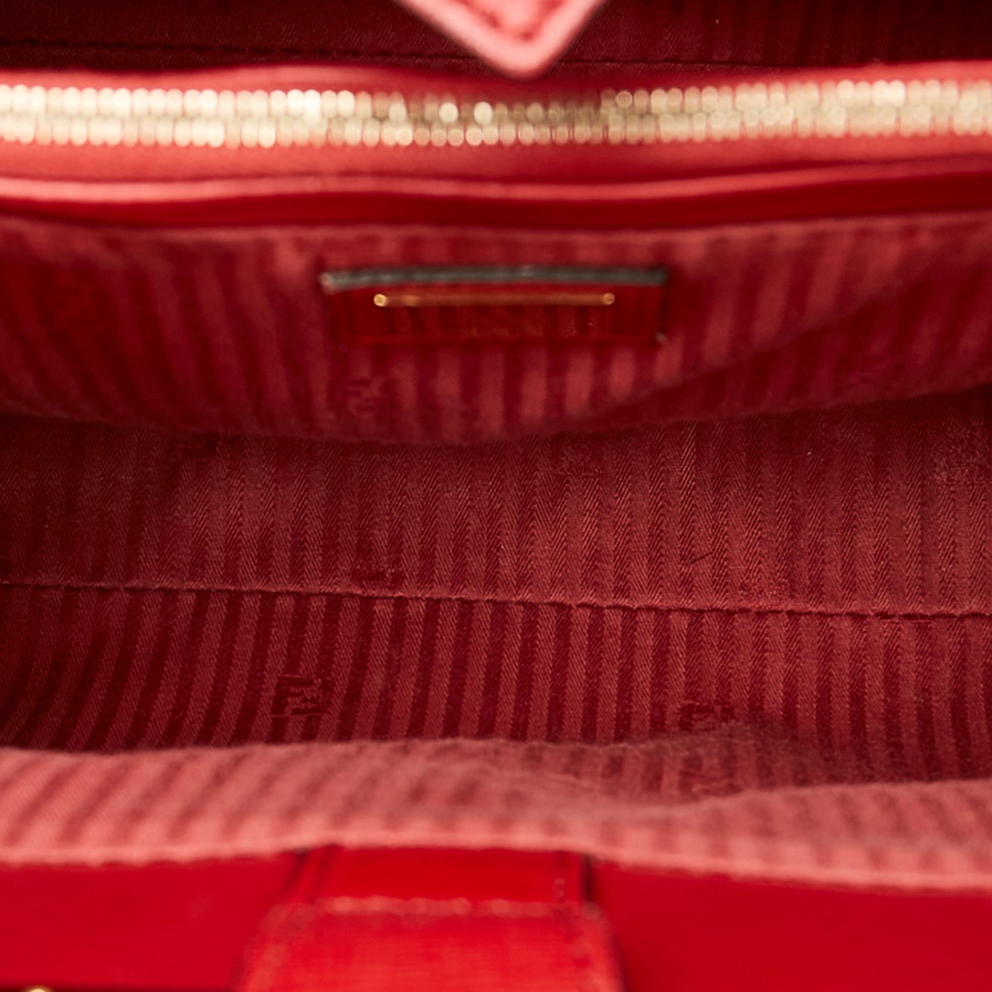 Fendi Petit 2Jours Leather Satchel