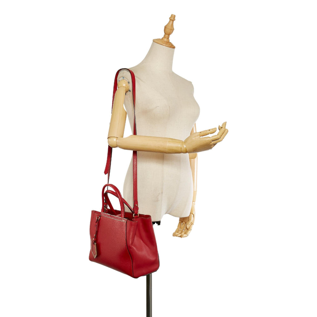 Fendi Petit 2Jours Leather Satchel