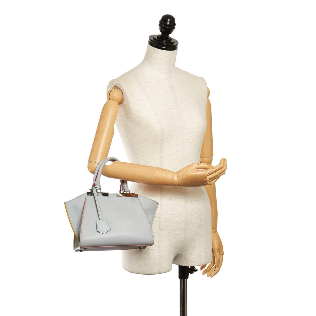Fendi Petite 3Jours Leather Handbag