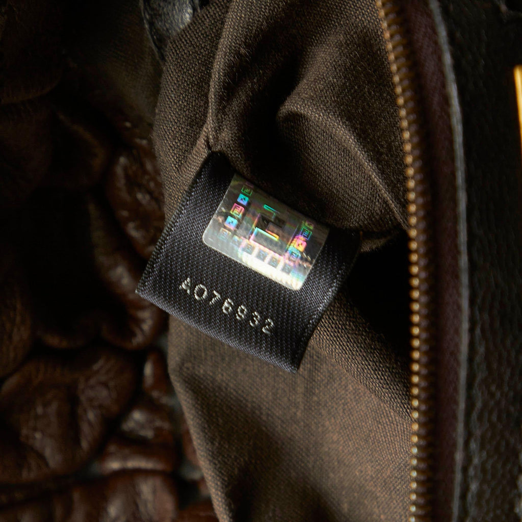 Fendi Puckered Bubble Leather Chef Shoulder Bag